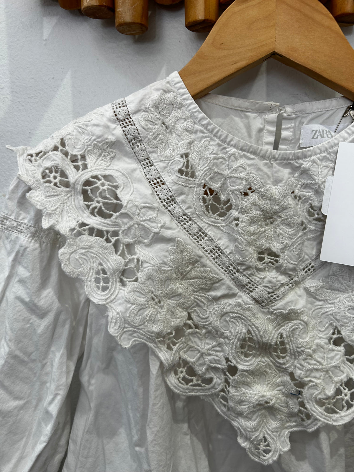 White doily blouse 6y