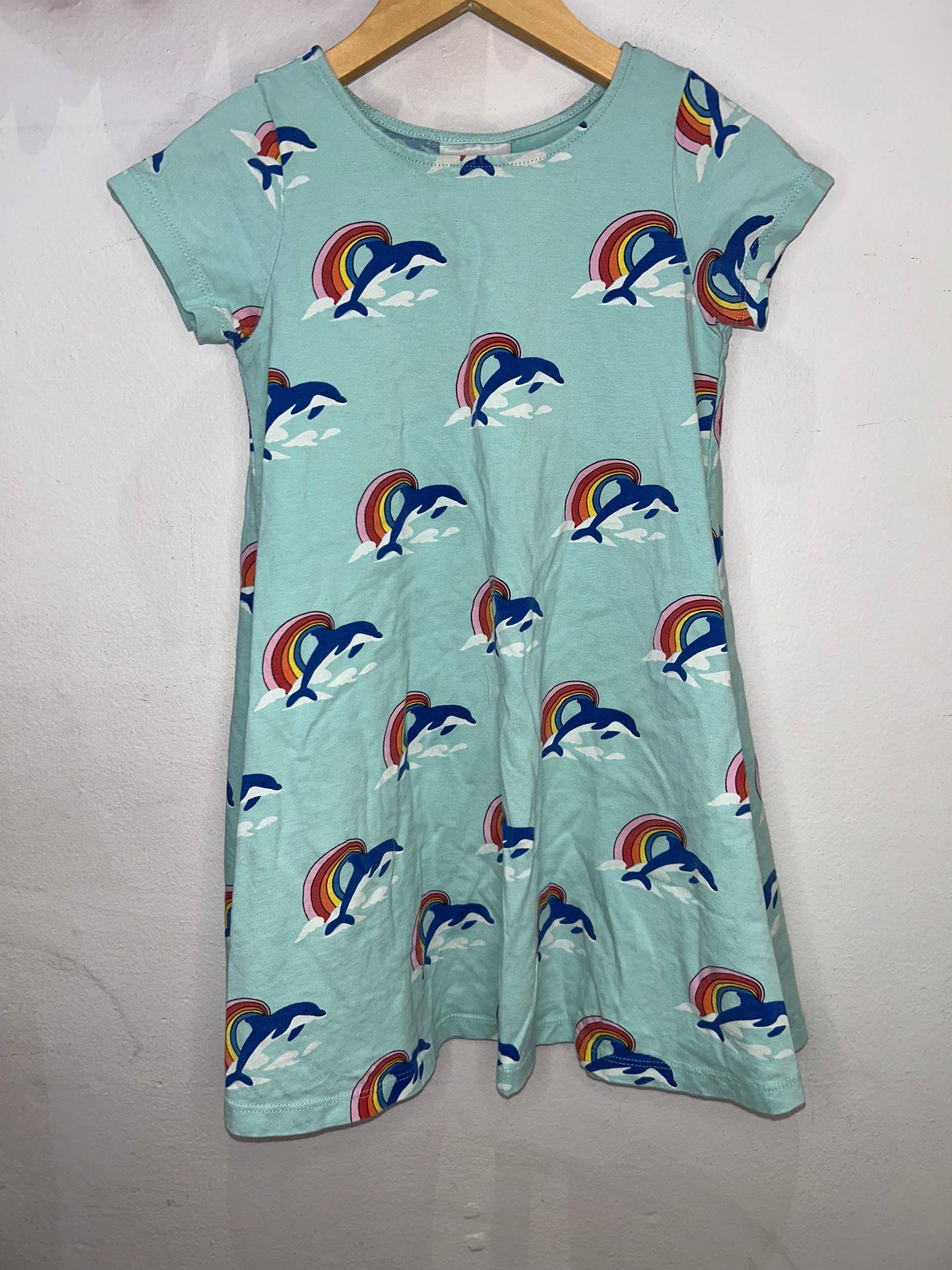 Hannah Andersson dolpins dress 6-7y