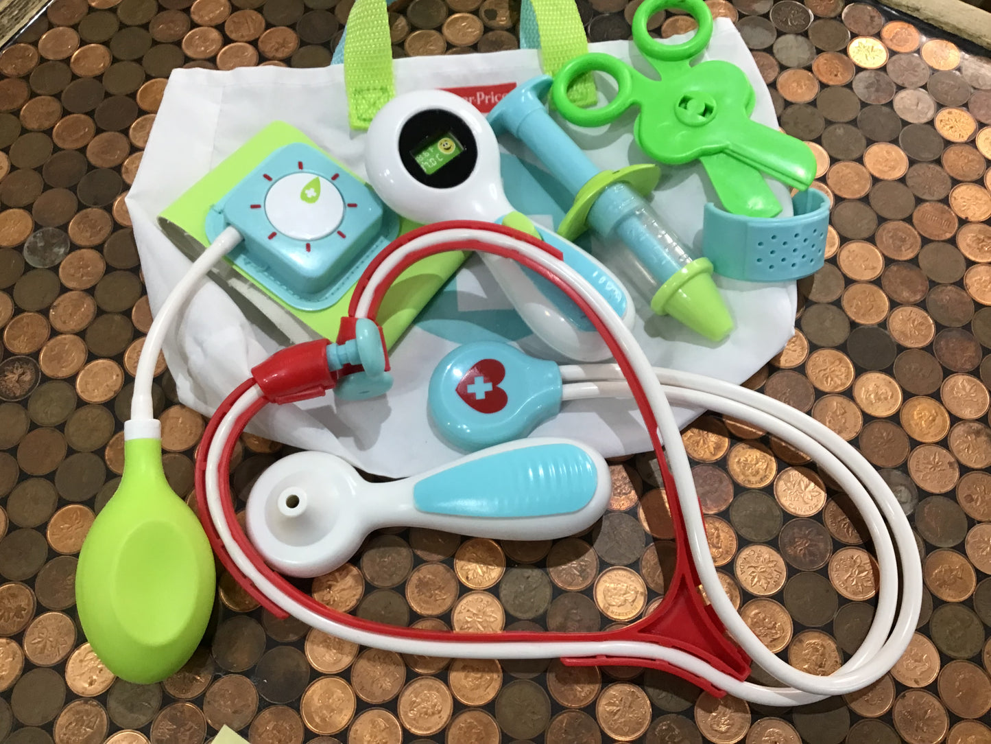 Fisher price doctor set in bag