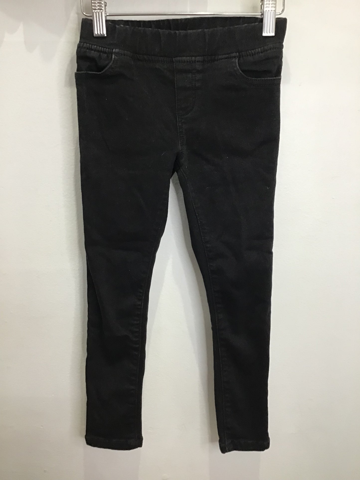 Pants black stretchy pull-on 6y