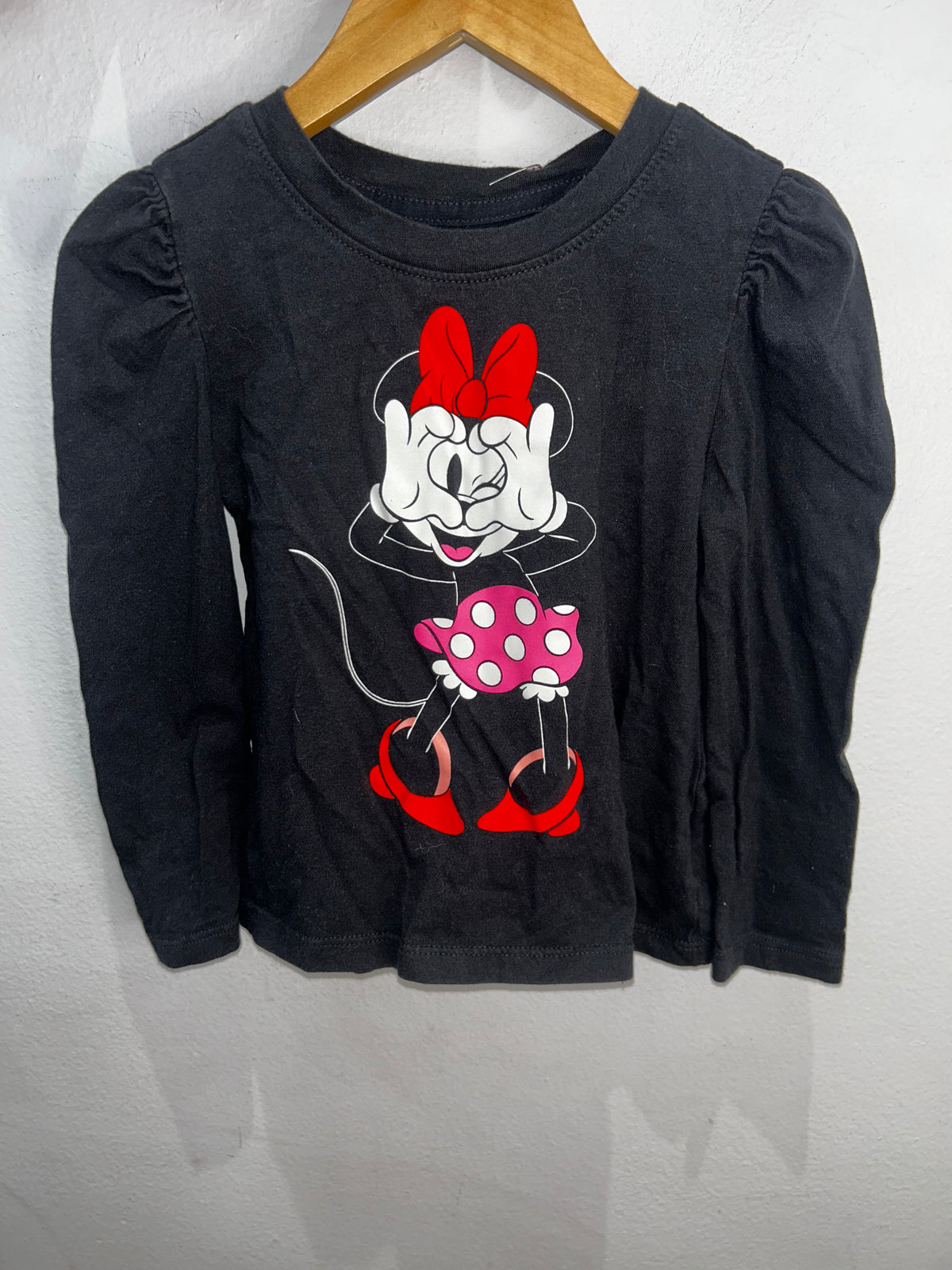 Black Miinnie longsleeve 4y