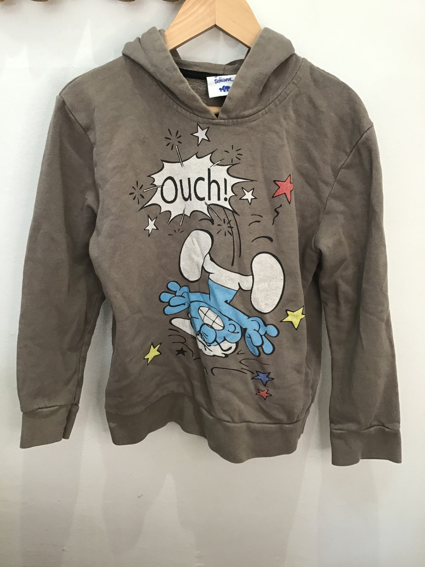 Smurf hoodie 8-10y