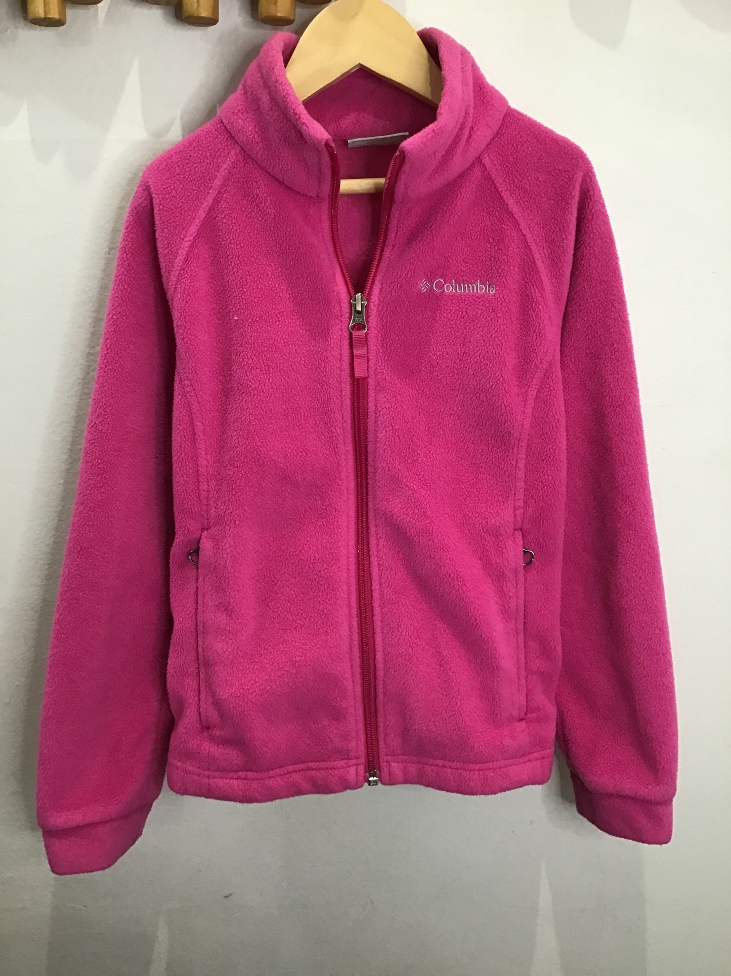 Columbia pink fleece 7-8y