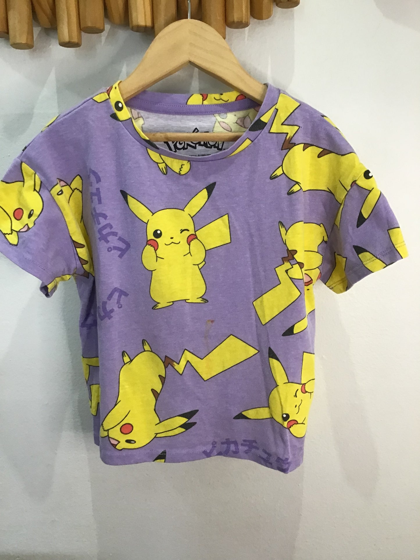 Tee Pikachu crop 7-8y*