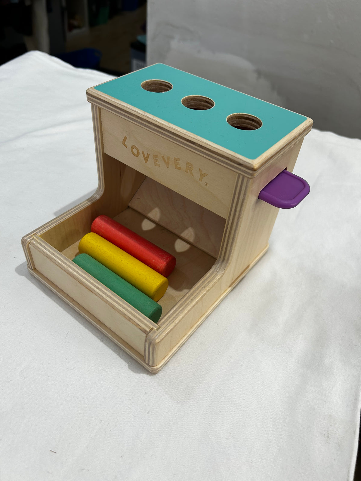 Lovevery wooden peg drop