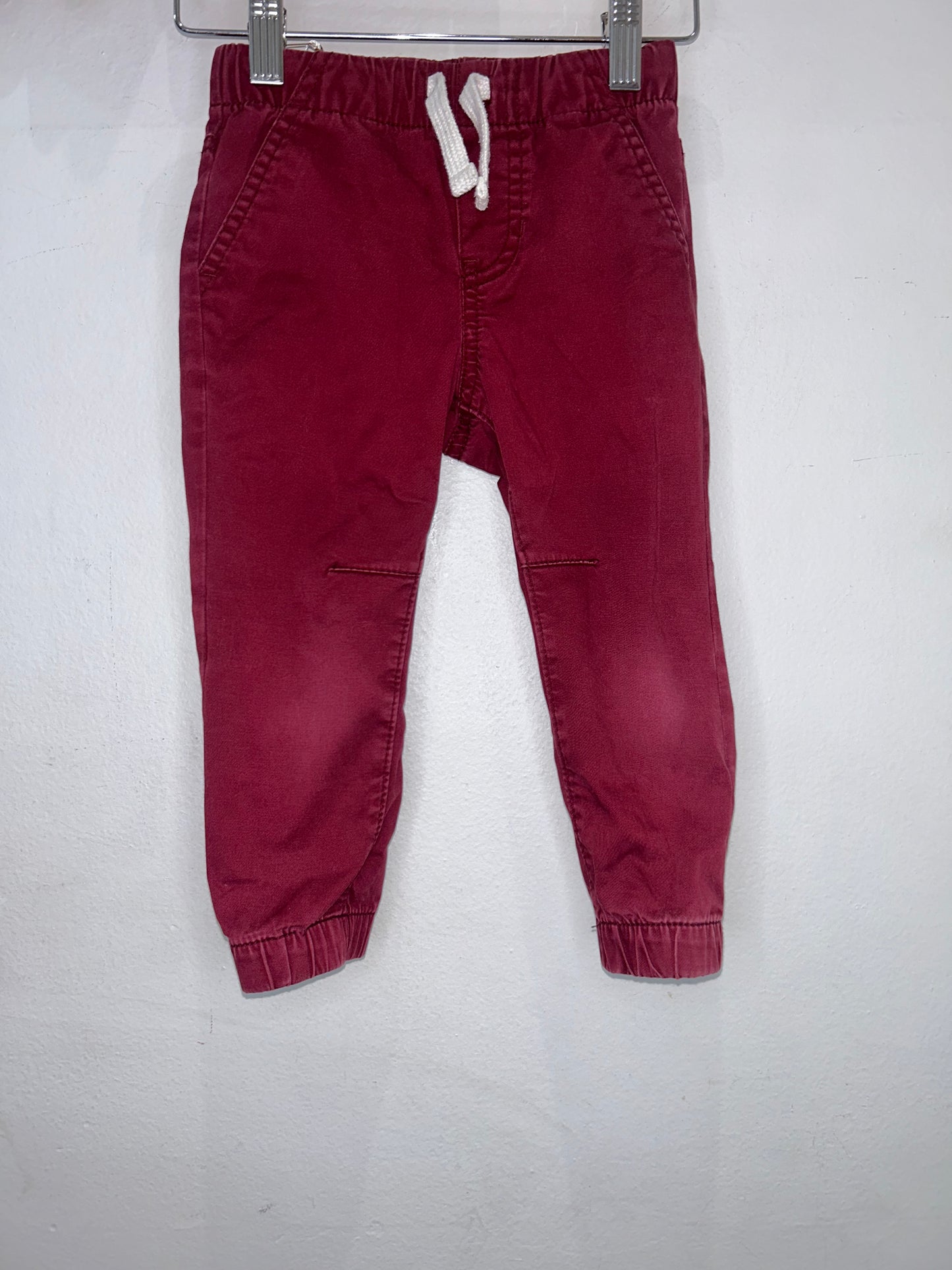 Maroon jogger style pants 2y