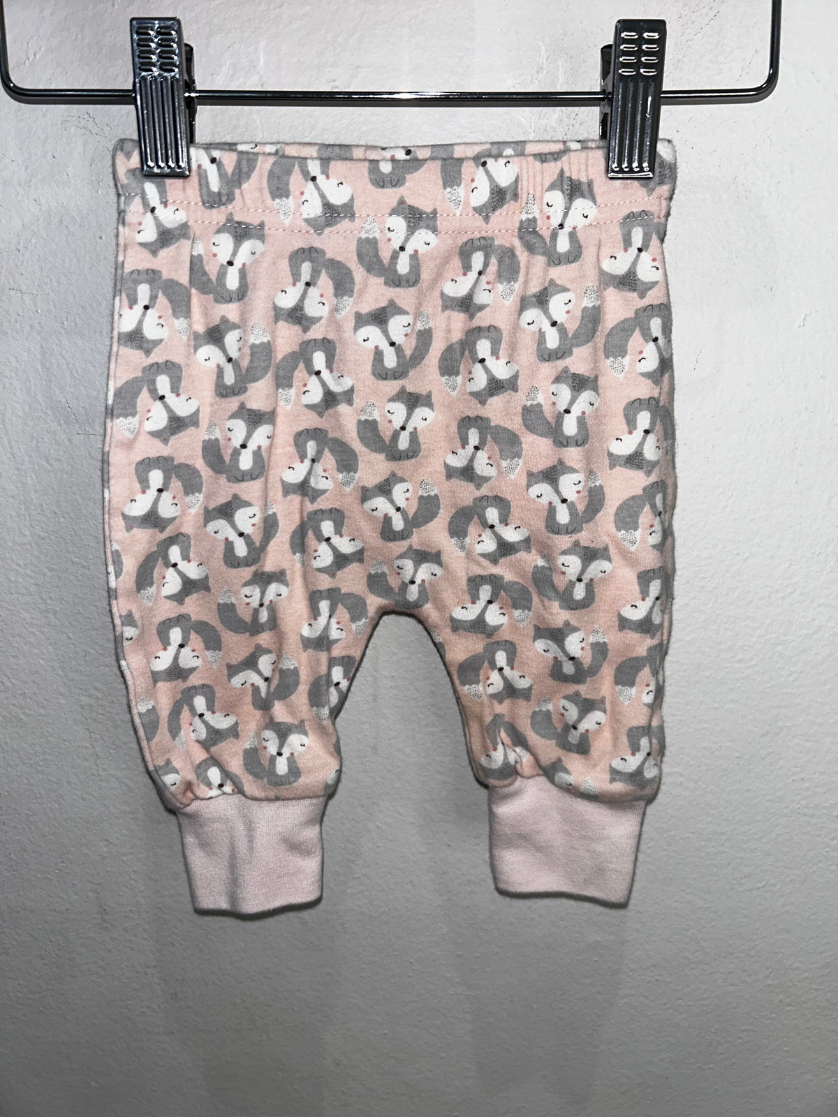 Sleeping foxes pants 0-3m