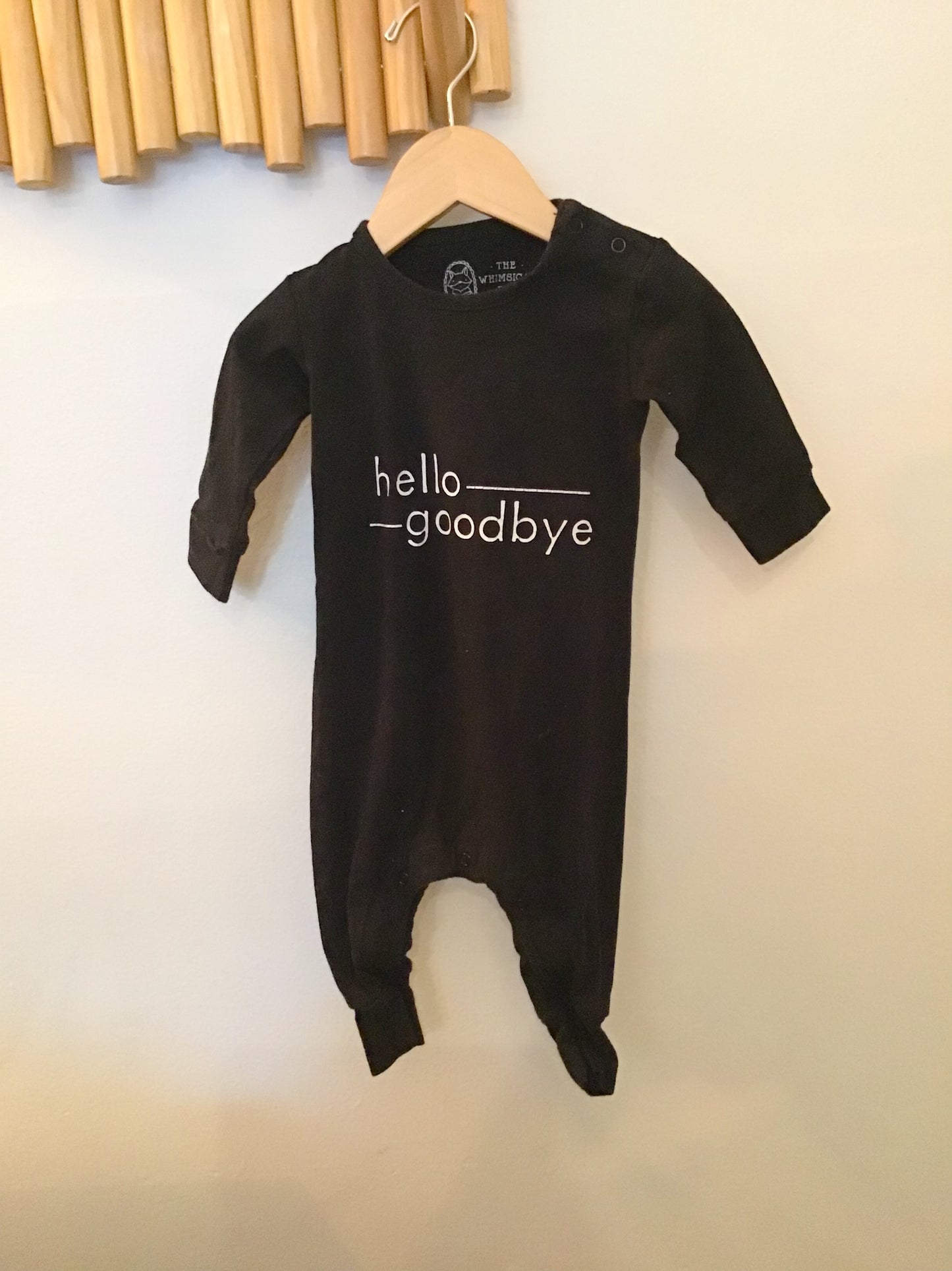 Whimsical Fox hello goodbye sleeper 3-6m