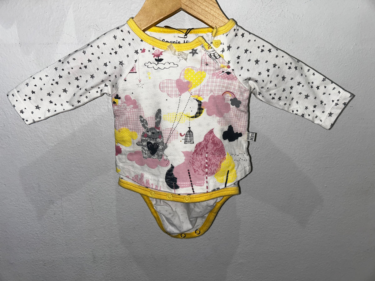 Souris Mini longsleeve onesie - newborn