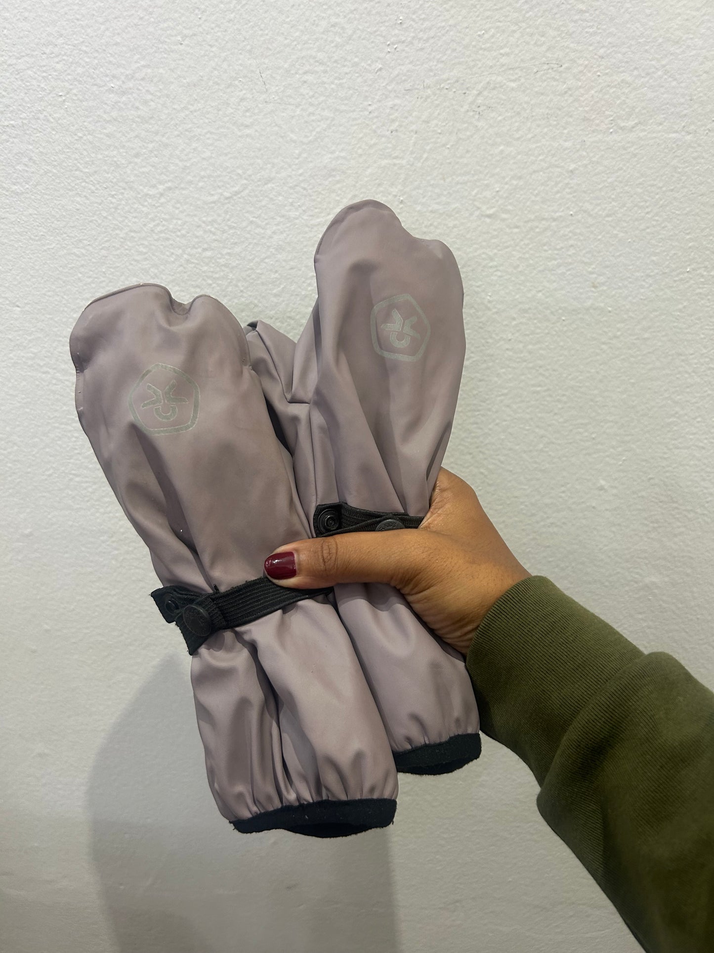 Colorkids purple mitts 6-8y