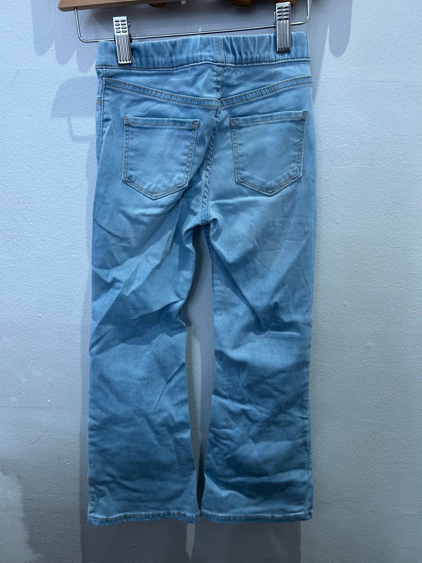 Very light wash flare jeggings 5-6y