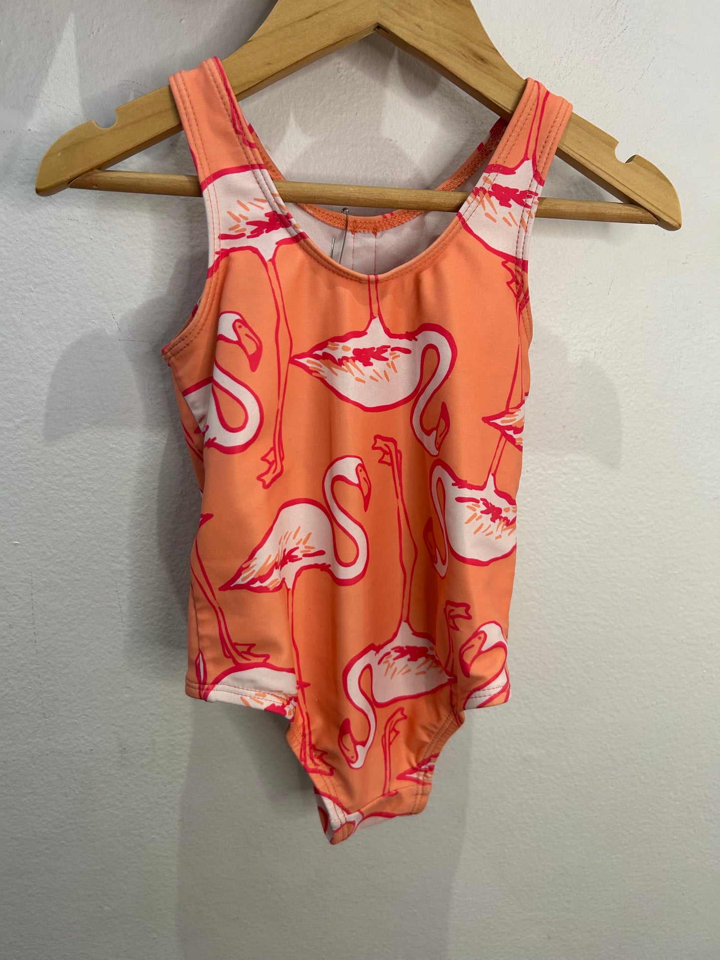 Flamingos swimsuit 2y