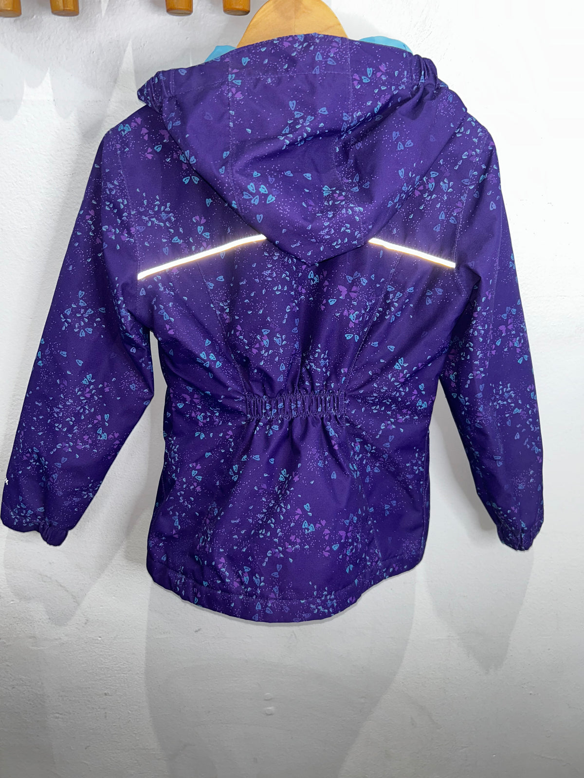 Paradox fleece lined rainjacket purple 6y