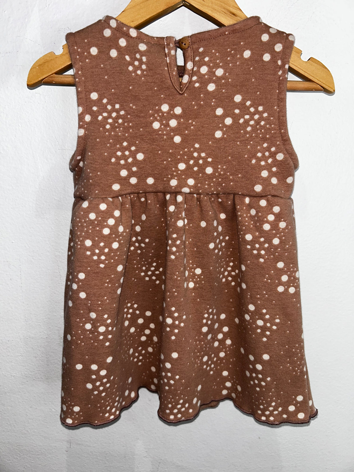 Peach pullover skirt romper 12-18m