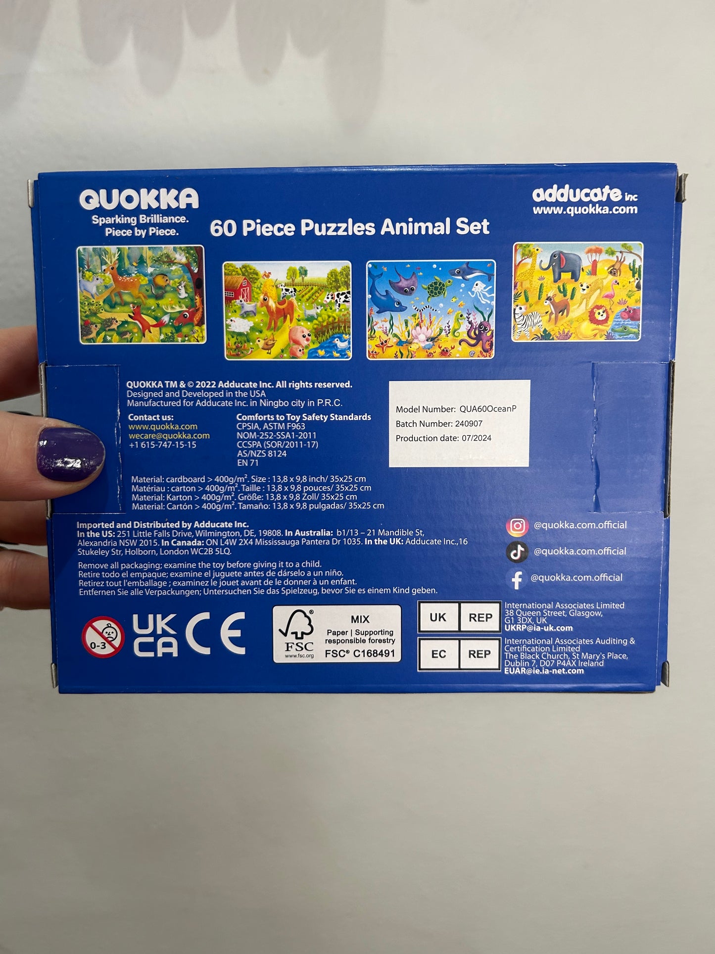 Quokka 60-piece puzzles x 4