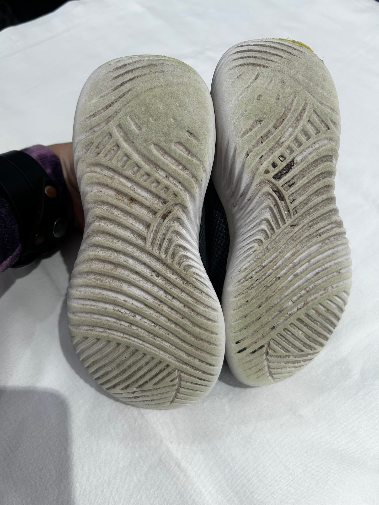 C11.5 Grey and orange sneakers