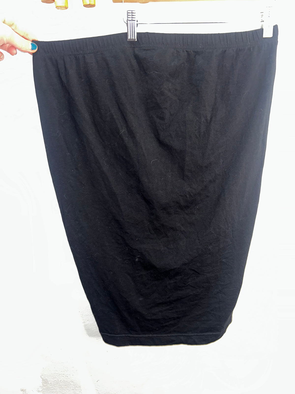 Black maternity skirt and tshirt set- adult XL