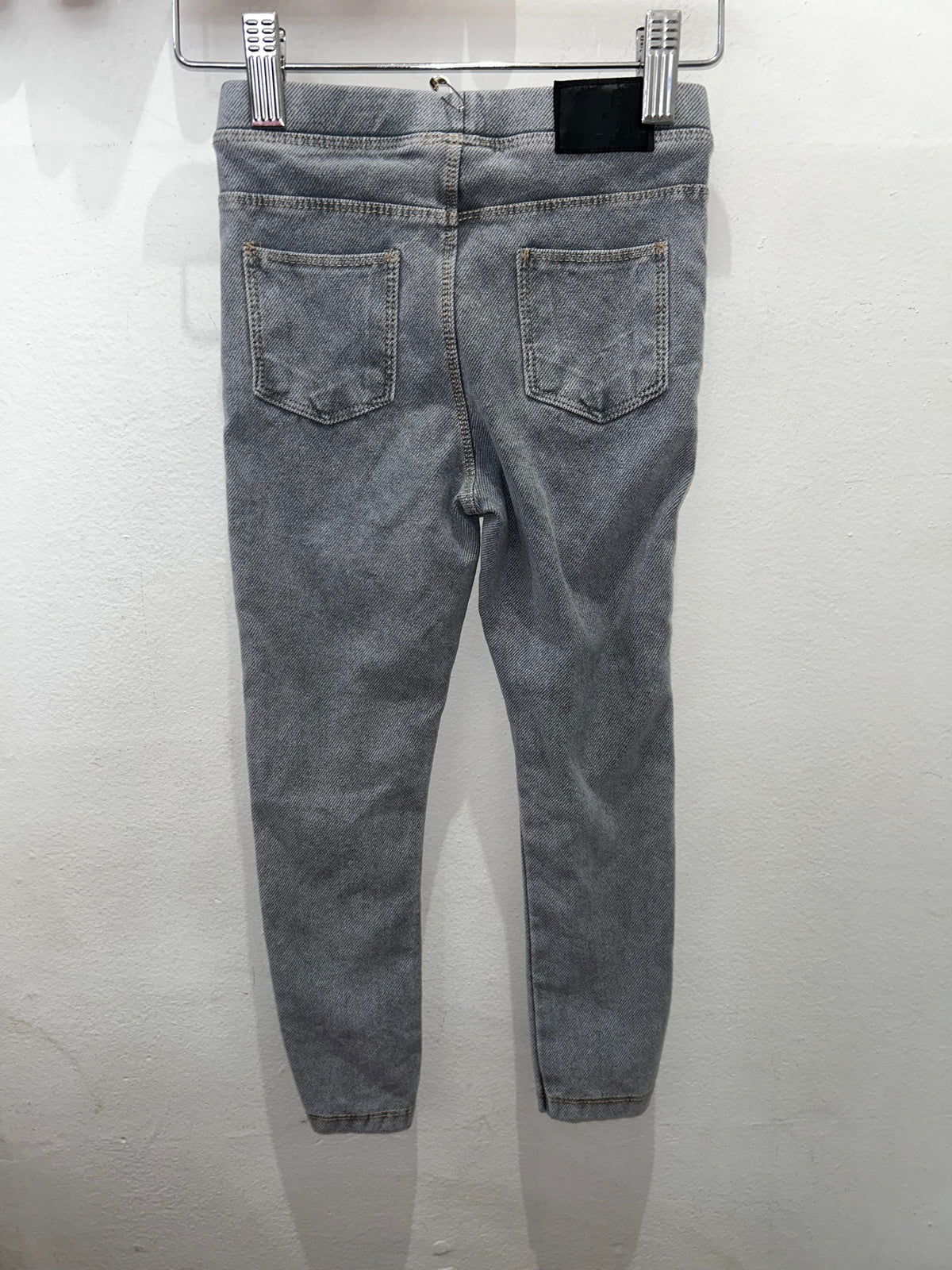 Light grey jeggings 6y