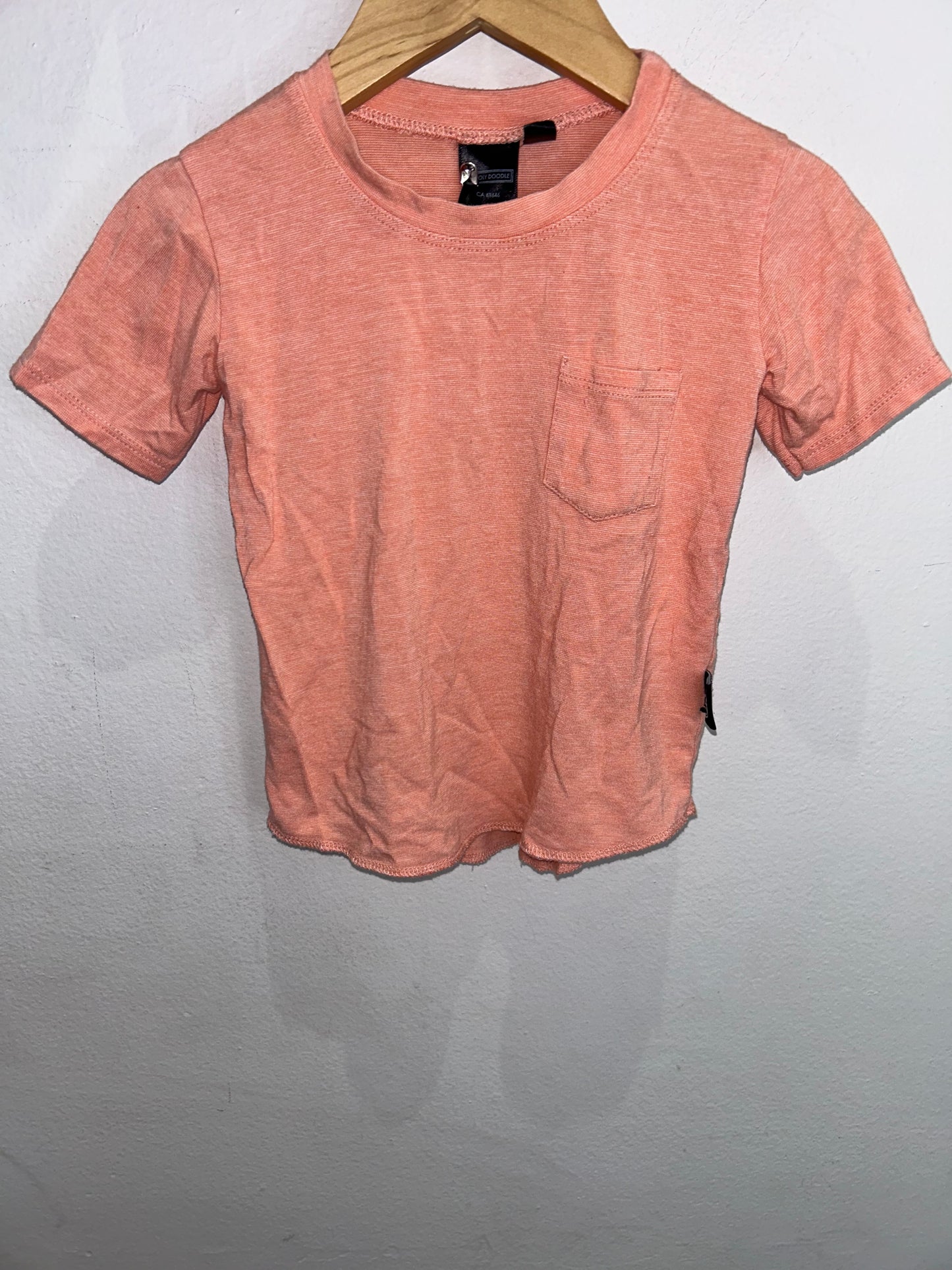 Wooly Doodle peach tee 18-24m*