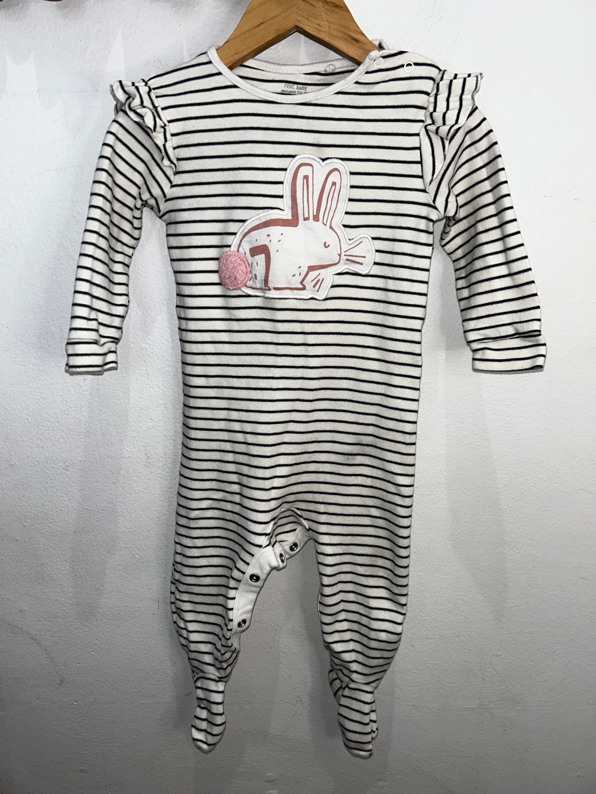Striped bunny sleeper 9-12m