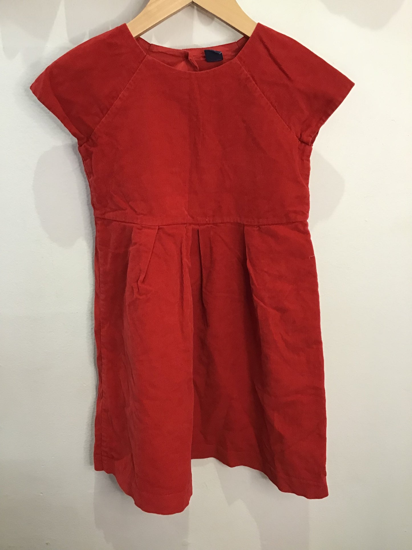 Red corduroy dress 5y