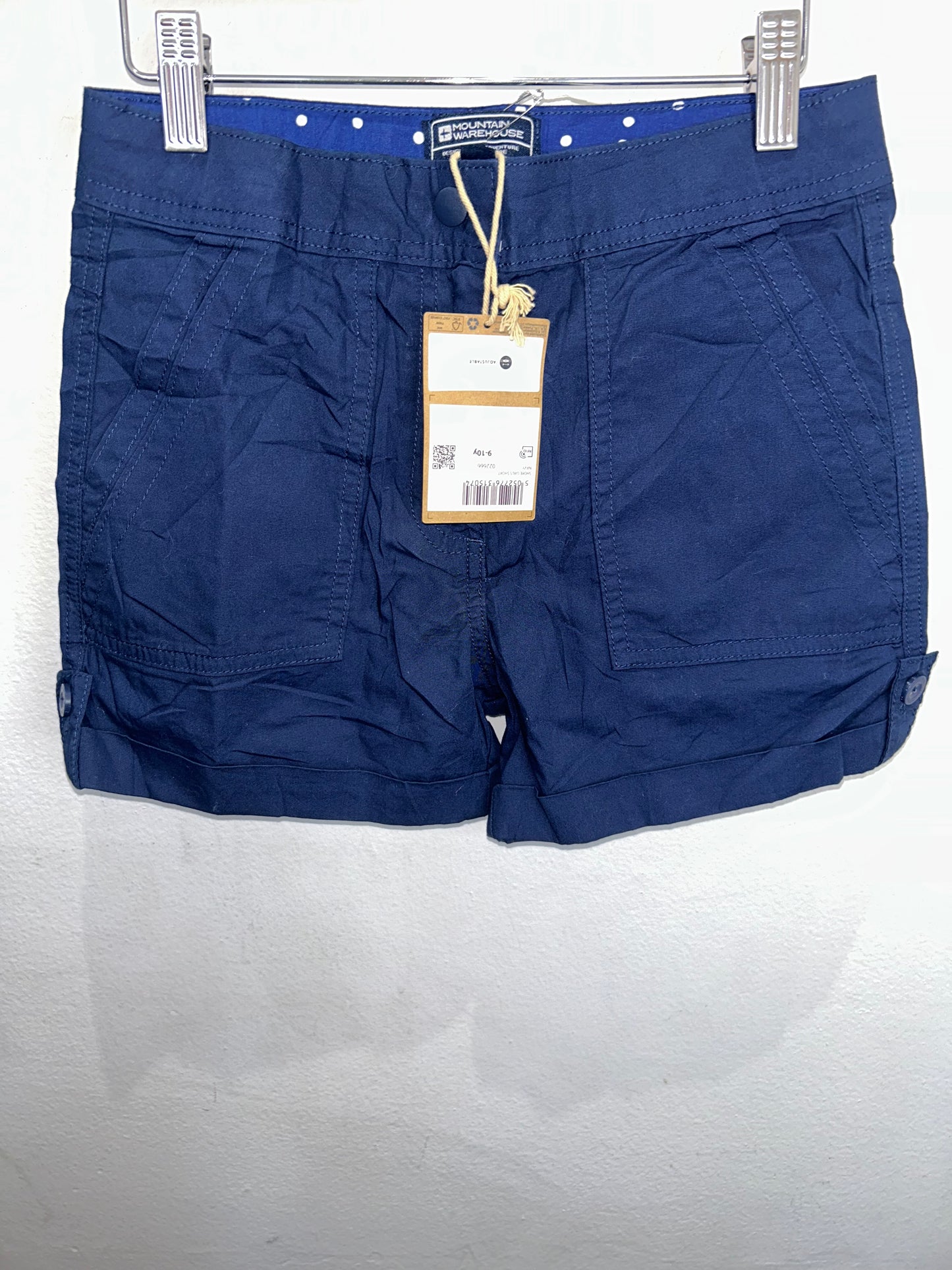 Blue hiking shorts 9-10y NEW