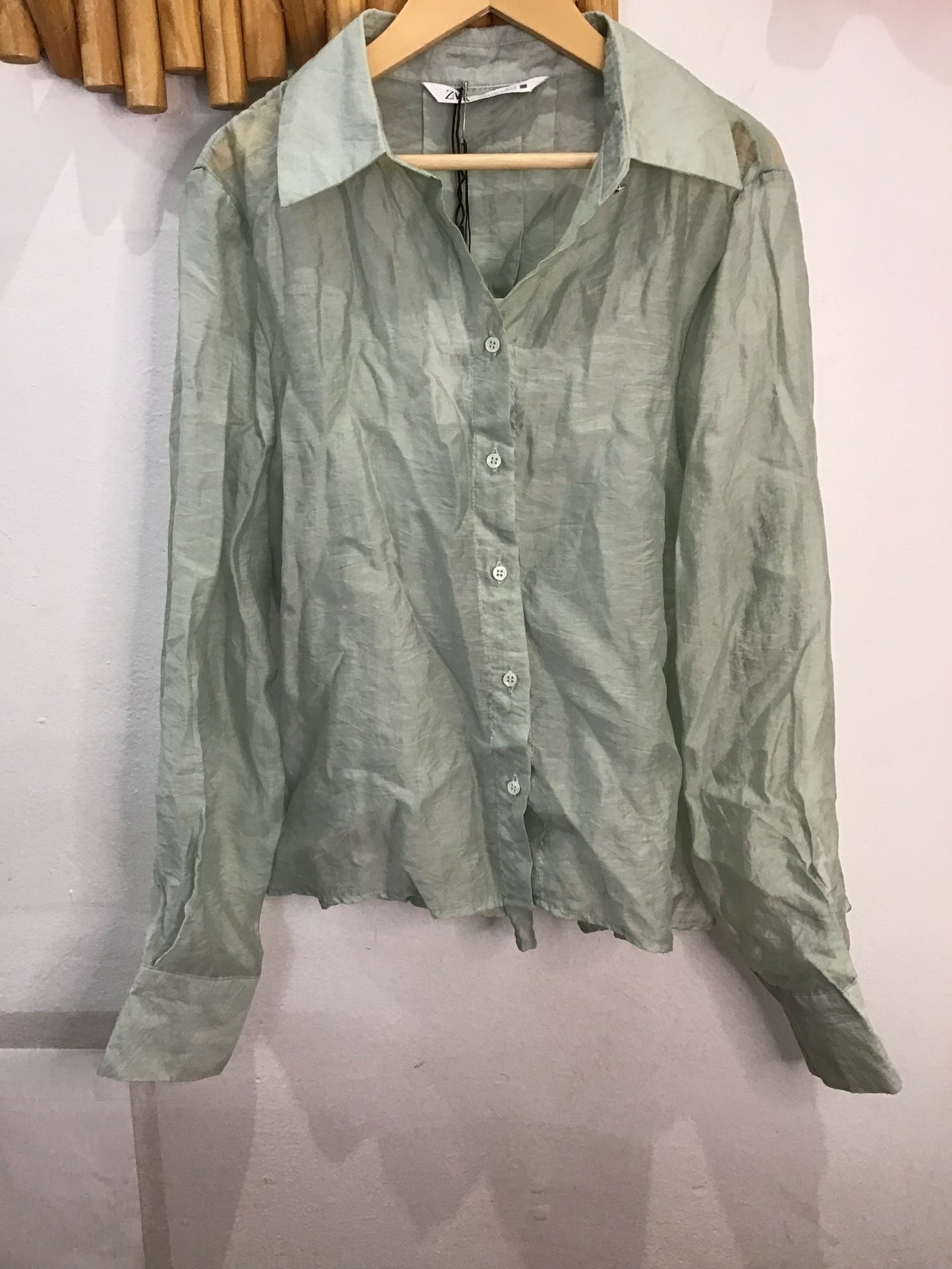 Teal shirt cover-up - adult S