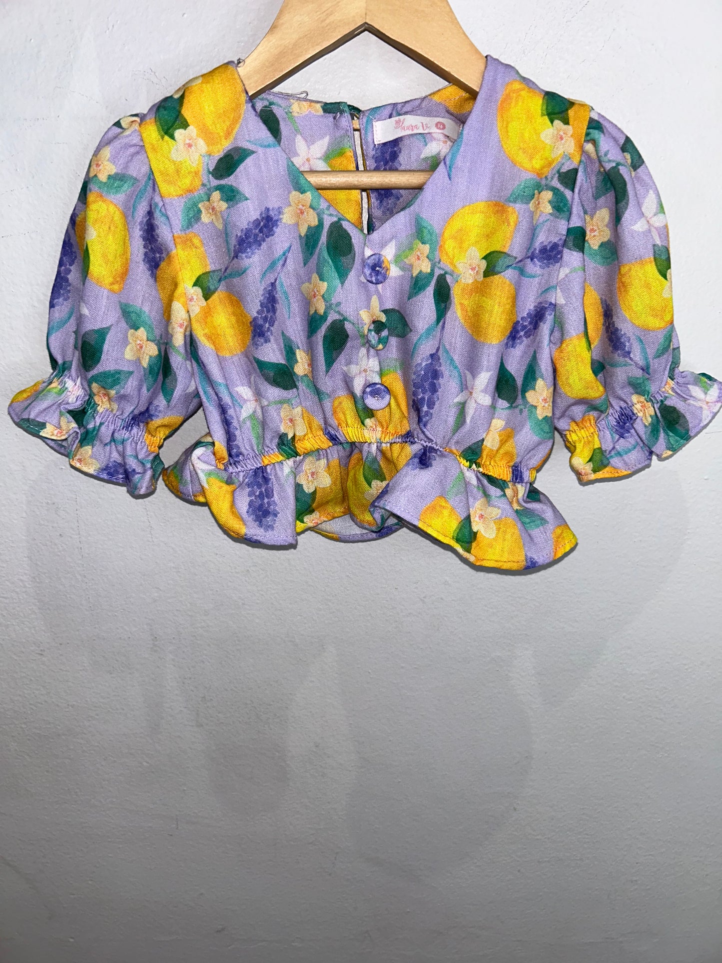 Purple floral set 4y