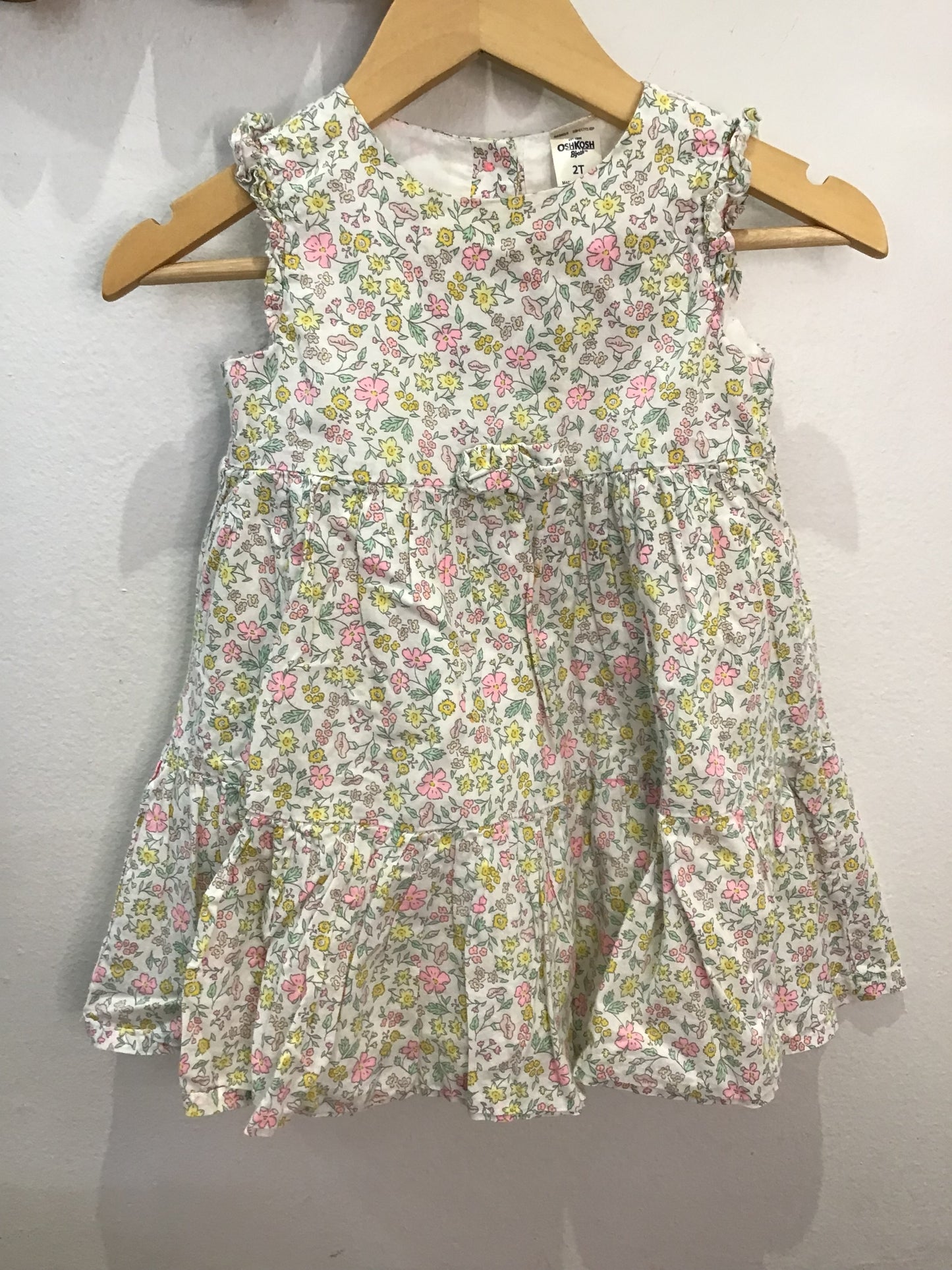 Dress little neon flowers 2y