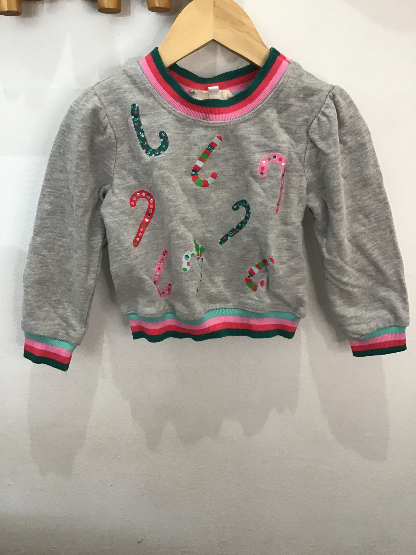 Candy canes pullover 6-12m
