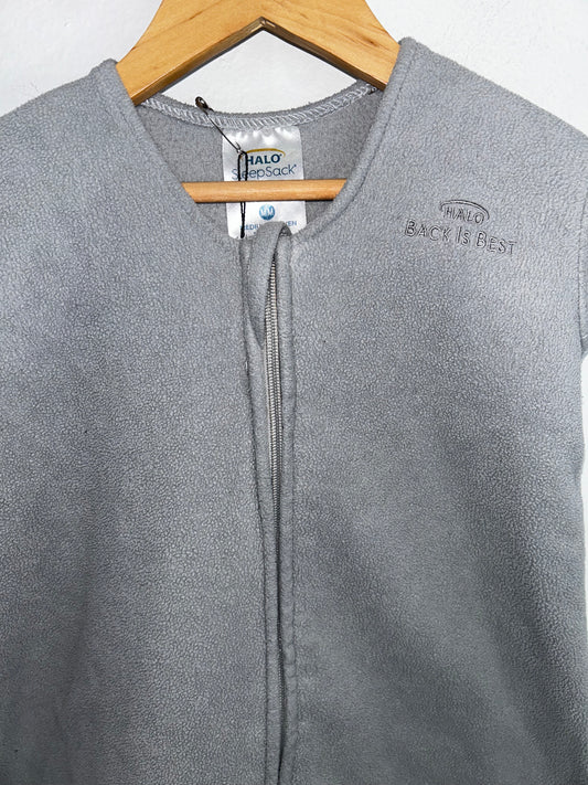 Grey fleece sleepsack 6-12m 0.5TOG