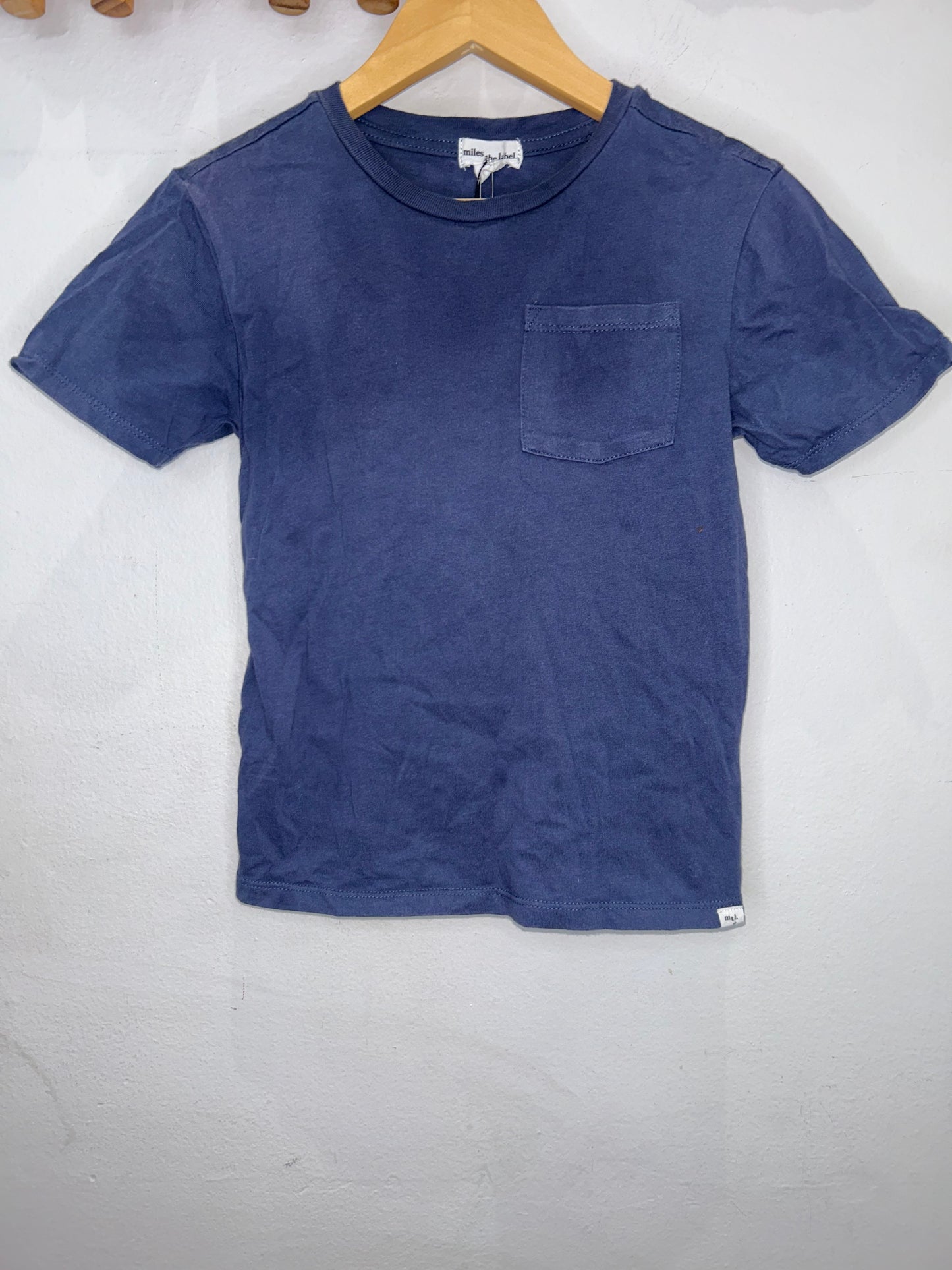 Miles the Label dark blue tee 6y
