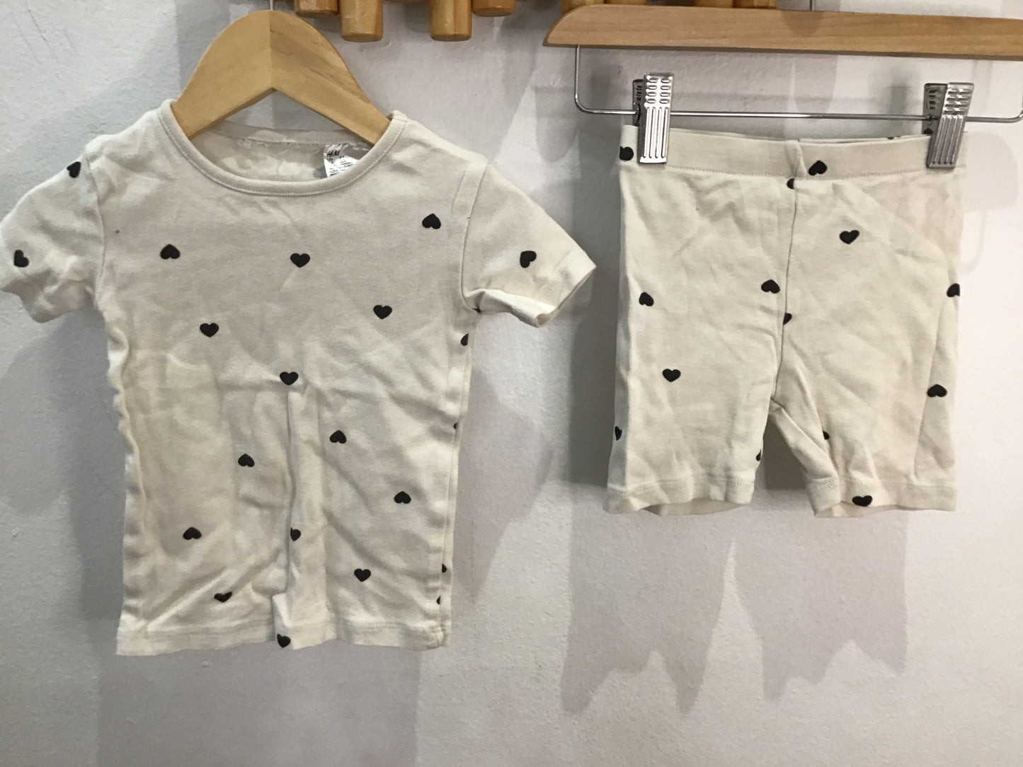 Hearts shorty pyjamas 3y
