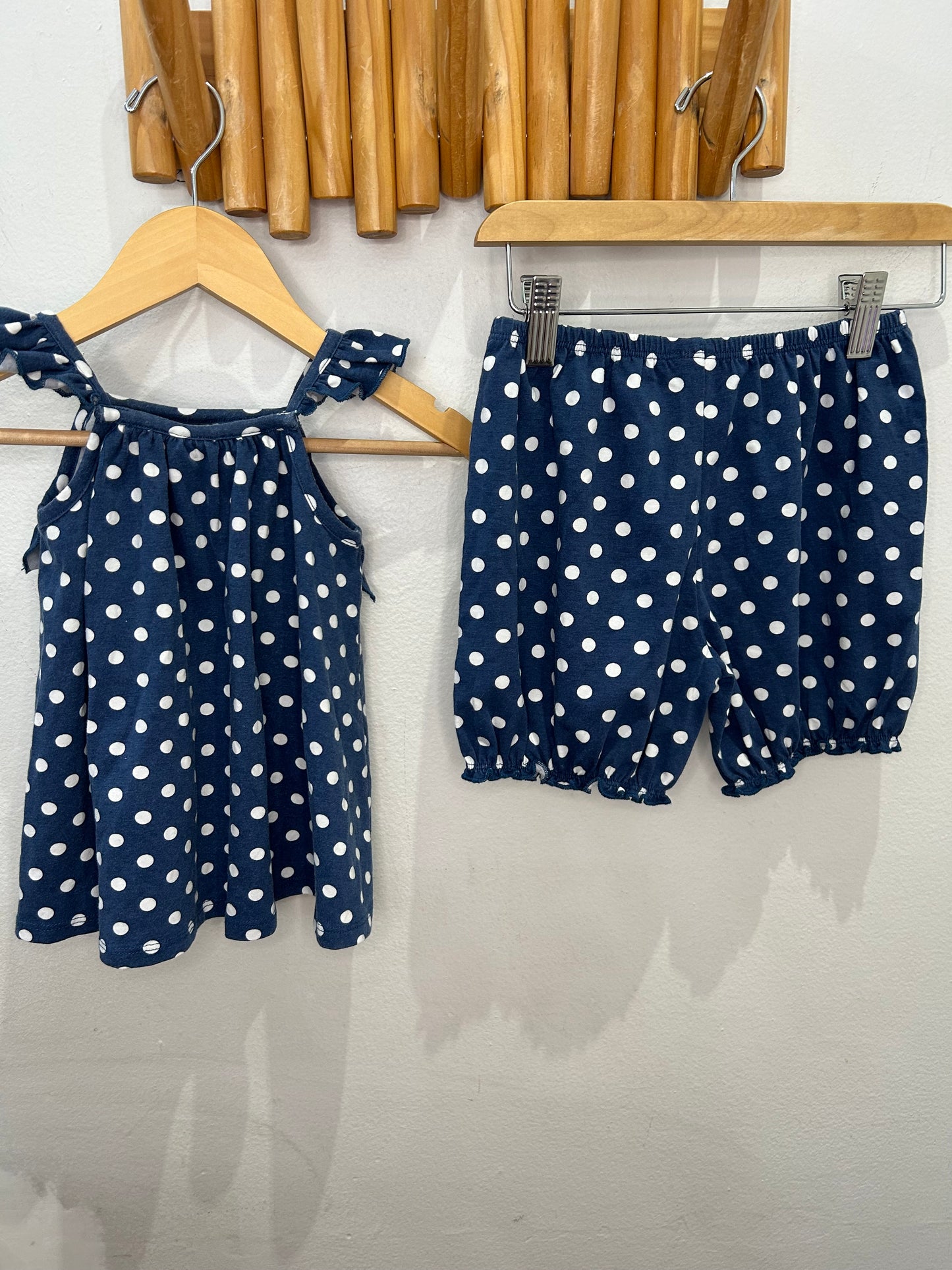 Polka dots shorty set 18m
