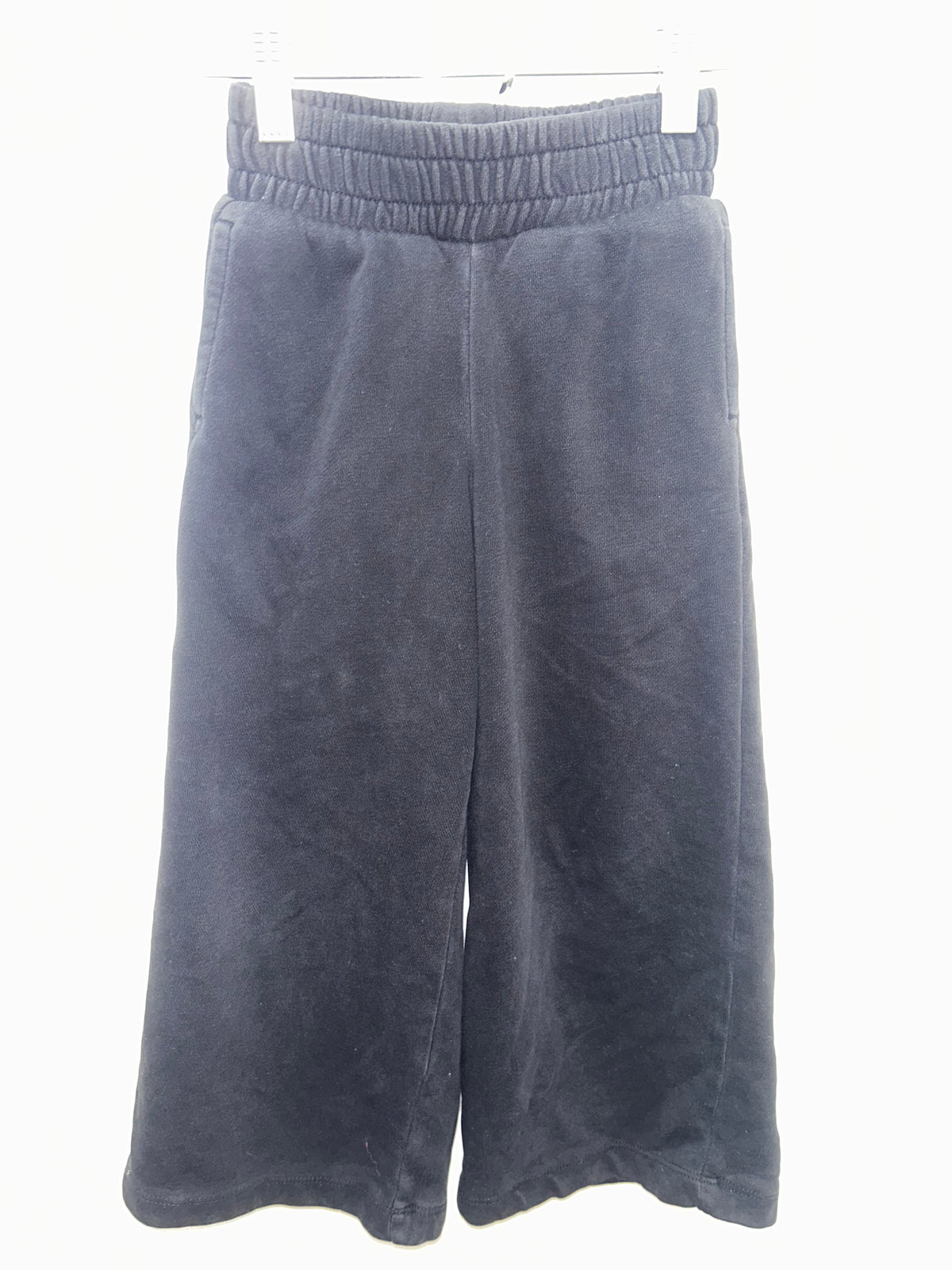 Black wide leg joggers 4-5y