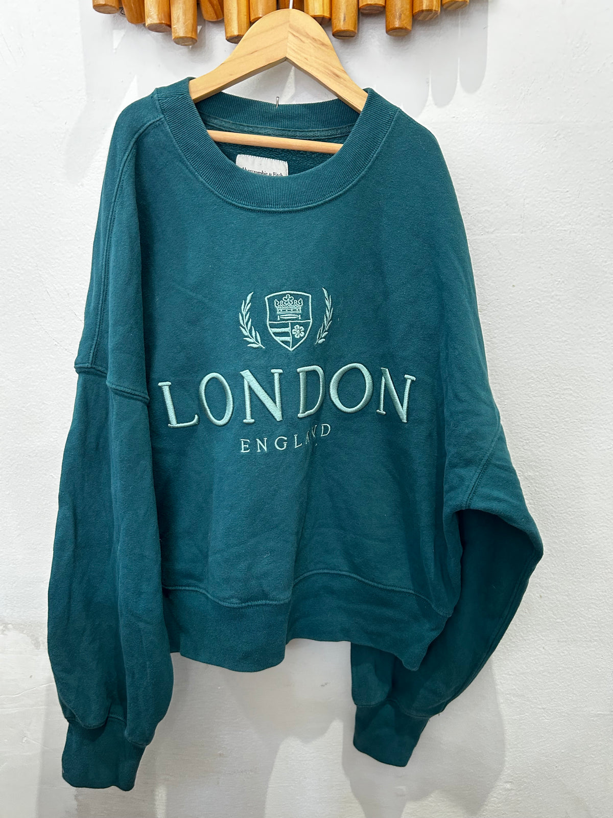 London teal pullover - adult S