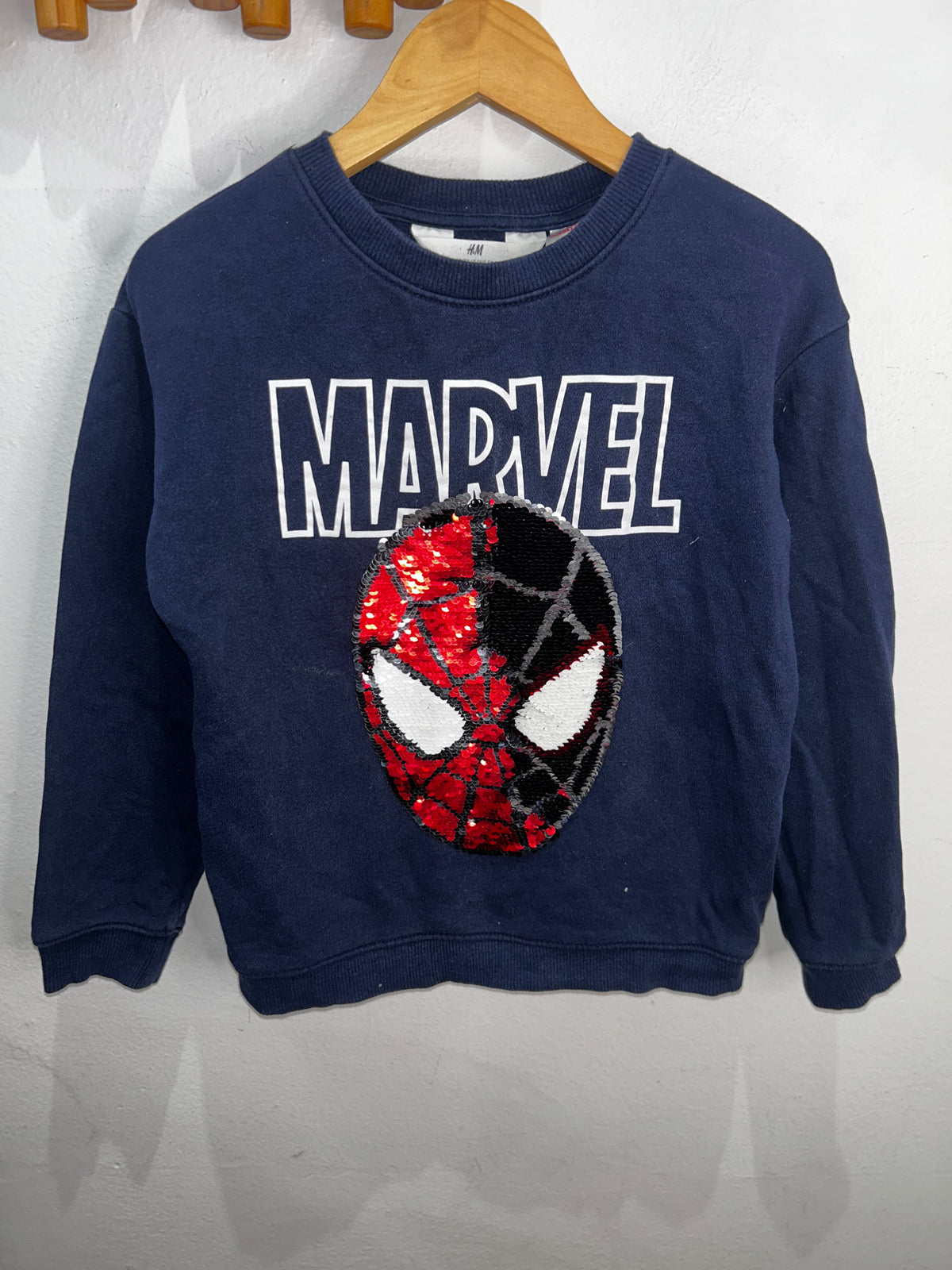 Spiderman sparkly pullover 6-8y