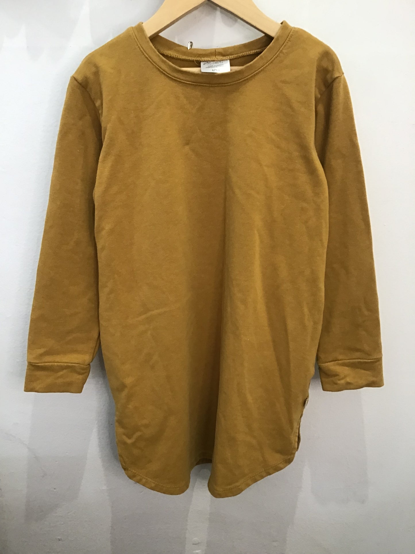 Jax & Lennon mustard pullover dress 6-7y