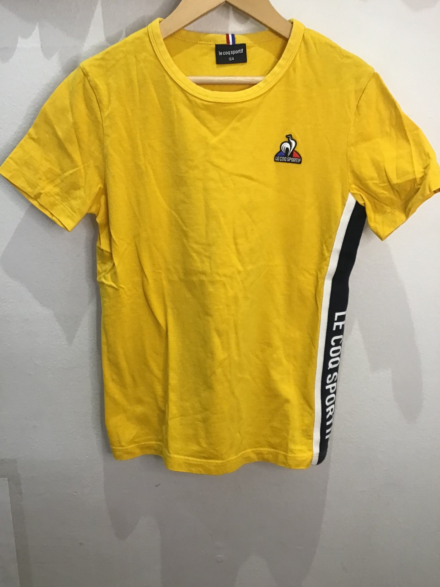 Le Coq Sportif yellow tee 12y