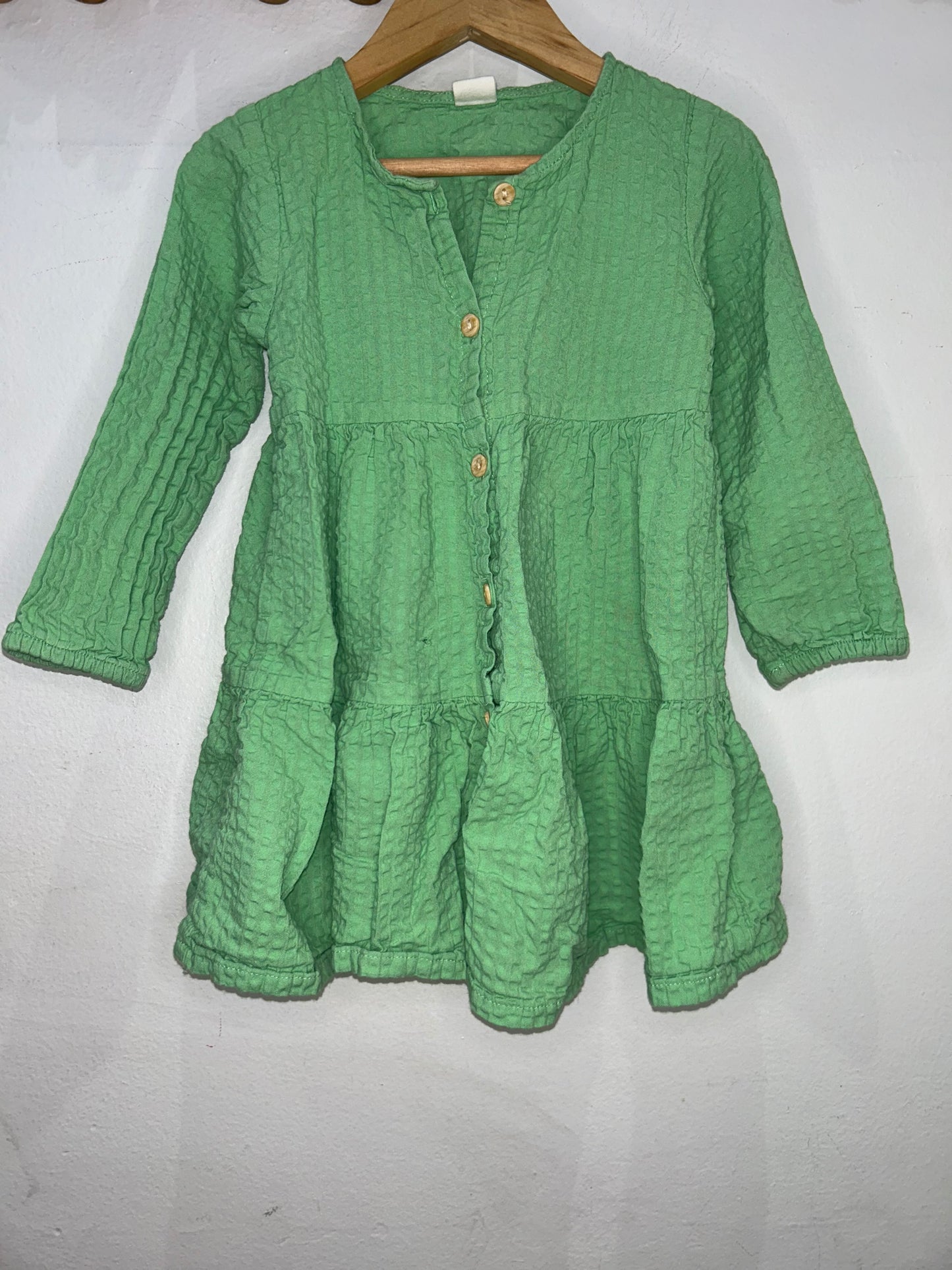 Green apple dress 18-24m