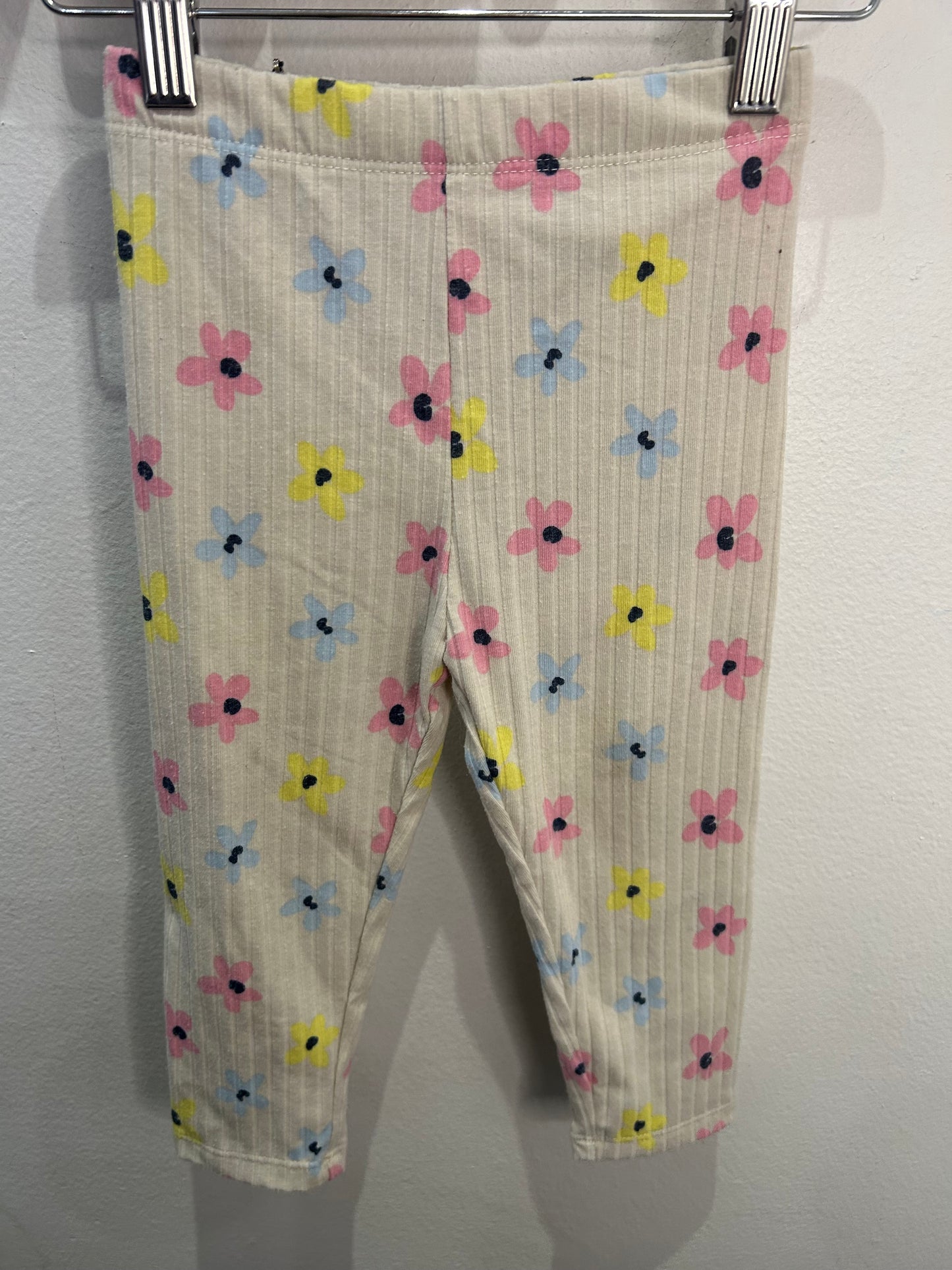 Flowers ribbed pants 18-24m