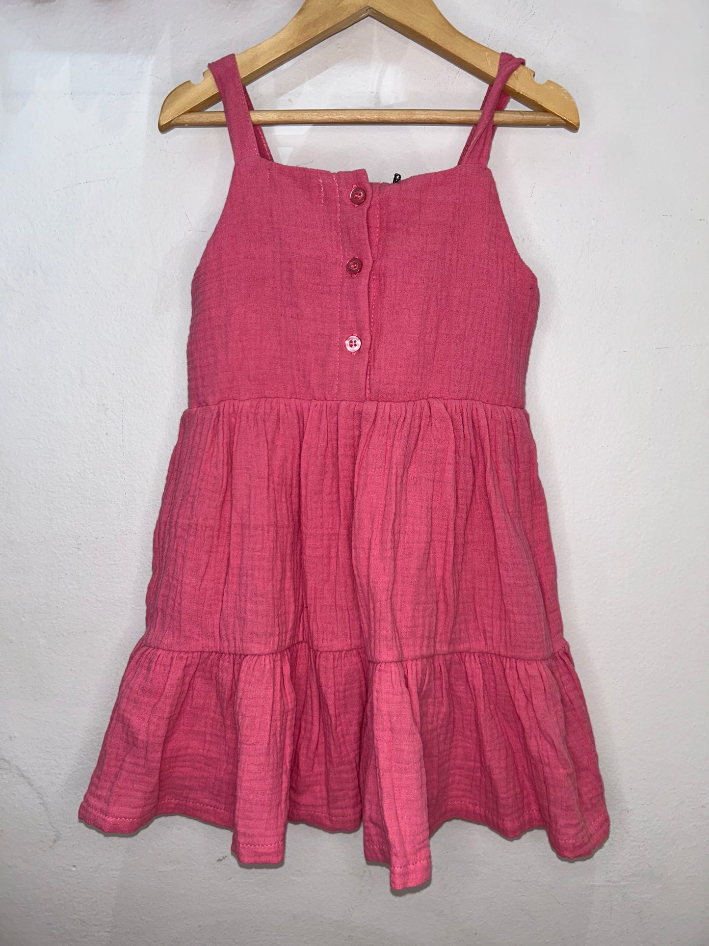 Pink lace detail dress 5y