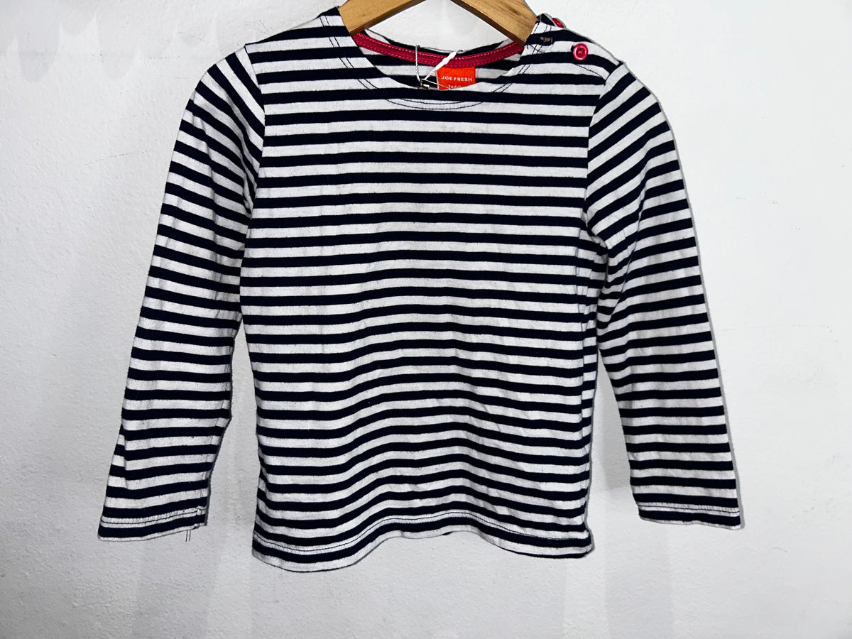 Navy stripes longsleeve 3y