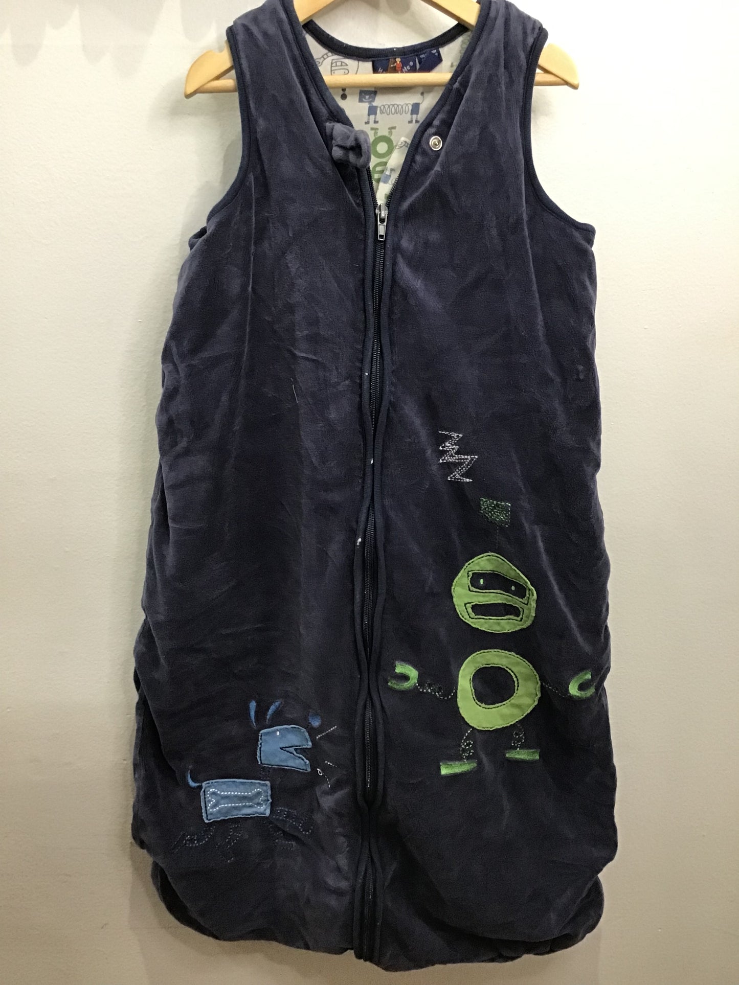 Blue robot sleepsack 18-36m 2TOG