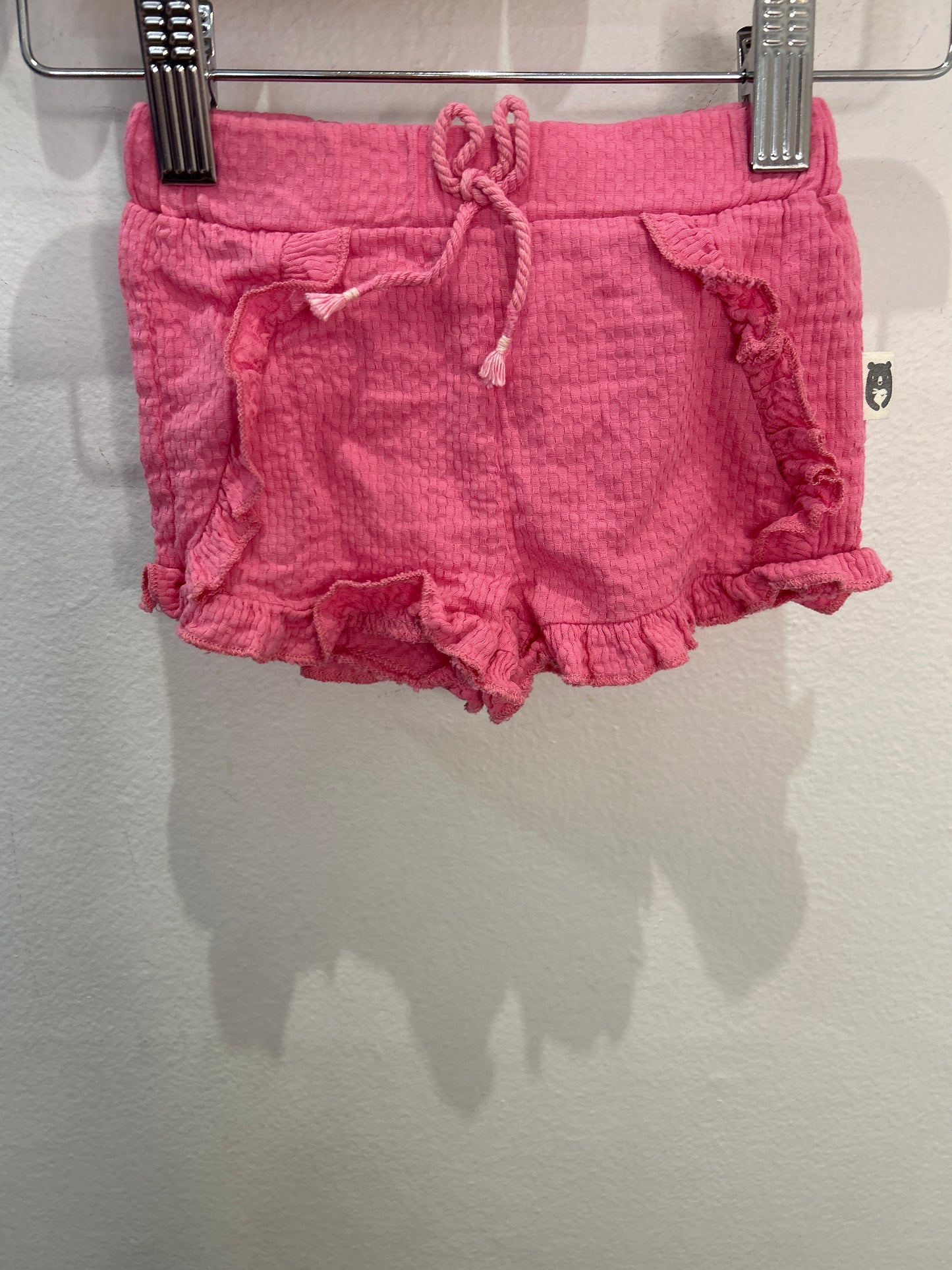 Pink shorts 0-3m