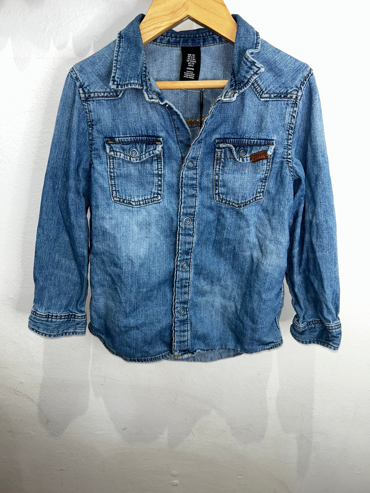 Soft denim shirt 4-6y