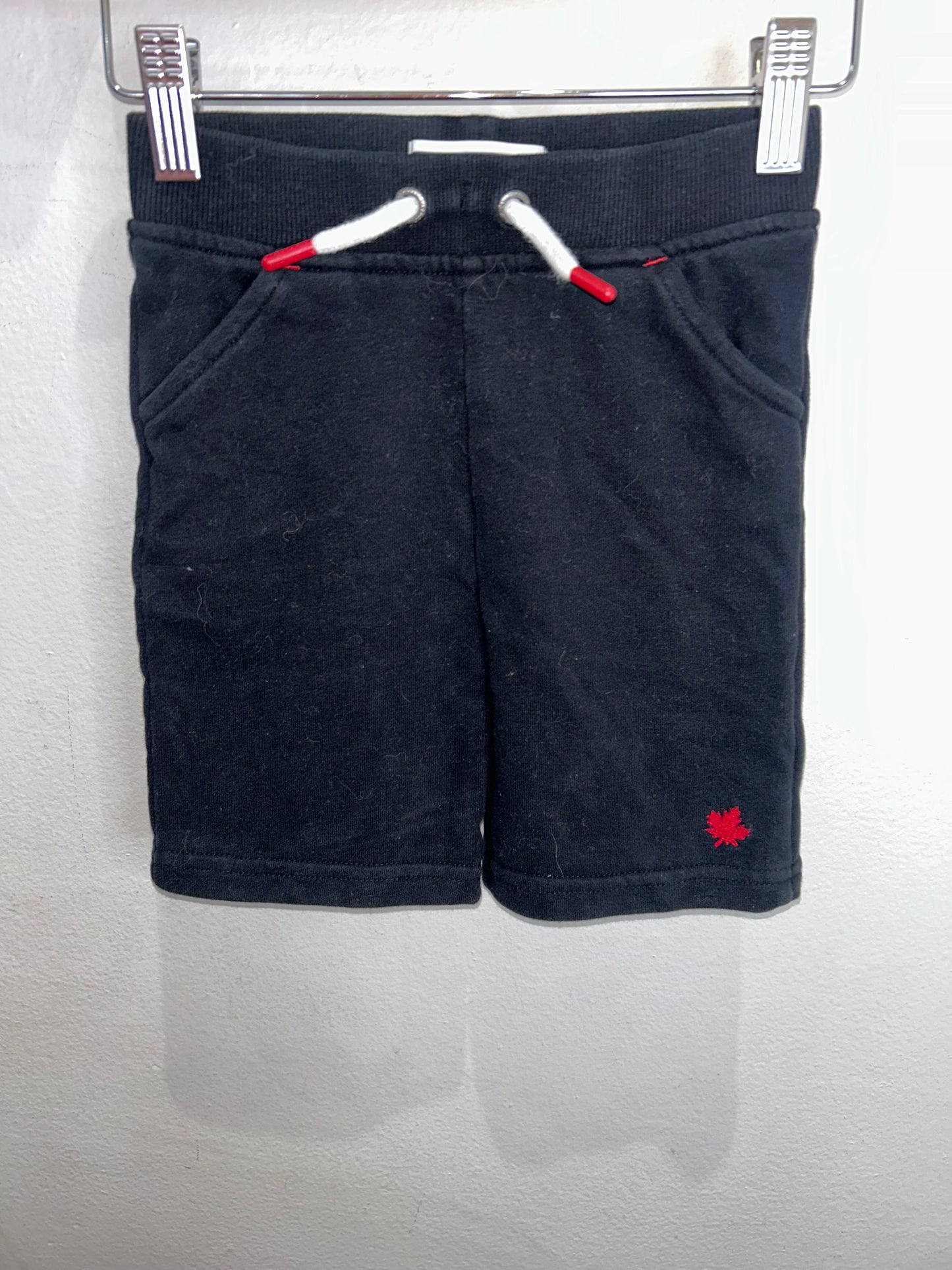 Black jogger shorts 18-24m