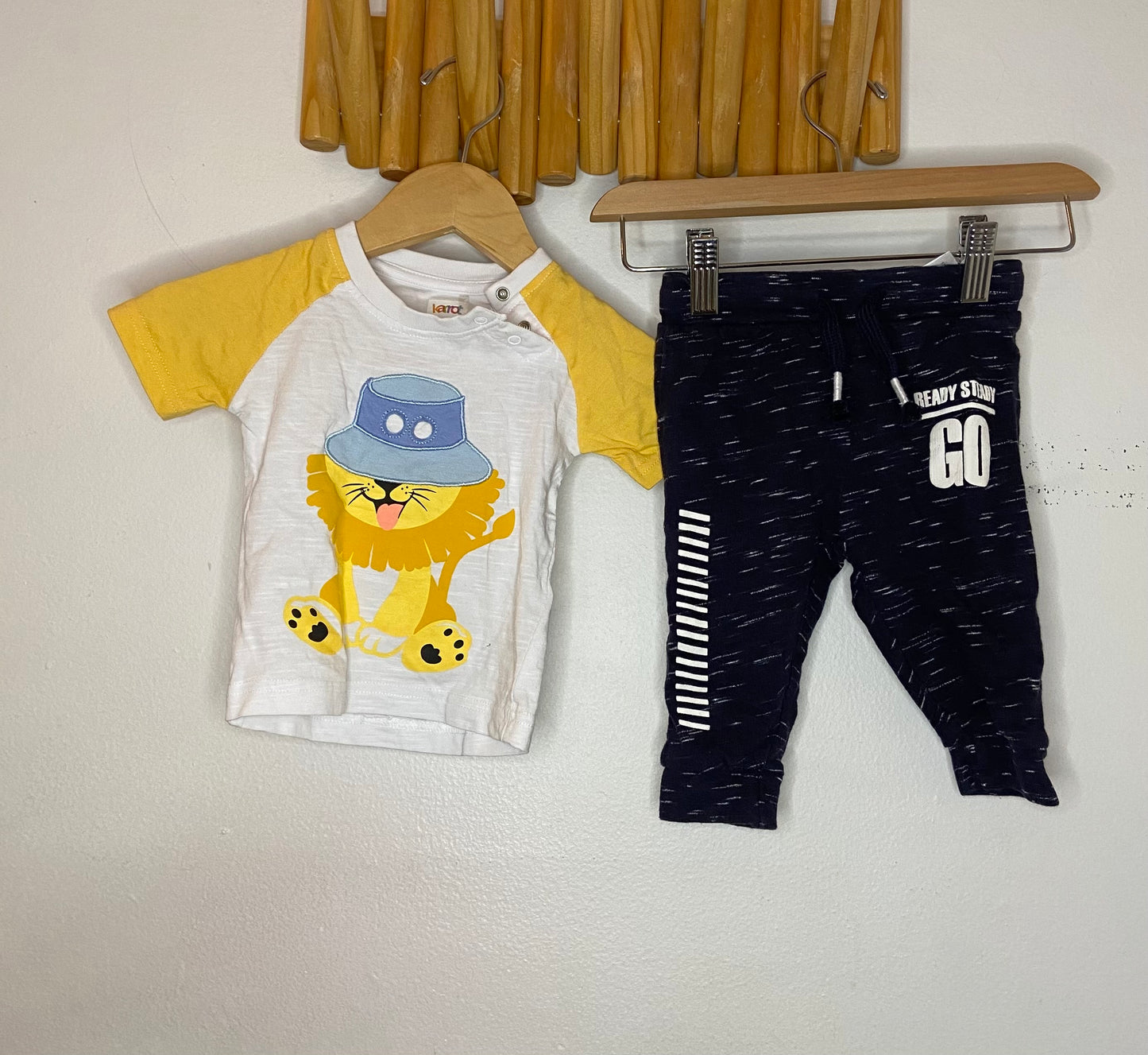 Silly lion set 3-6m
