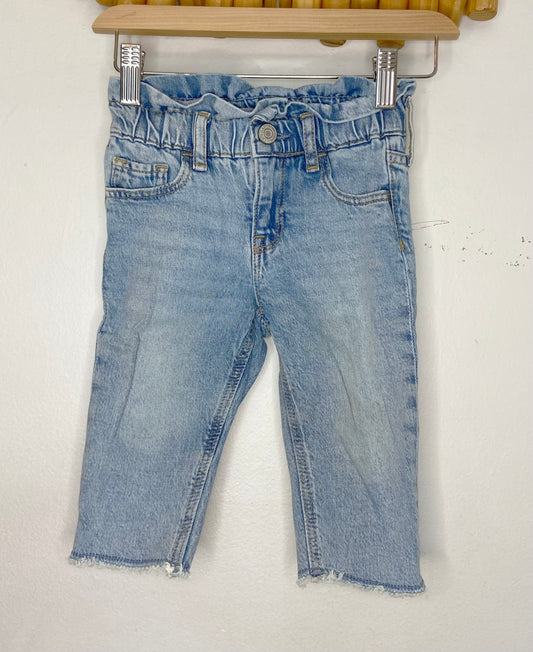 Lightwash mom jeans 18-24m