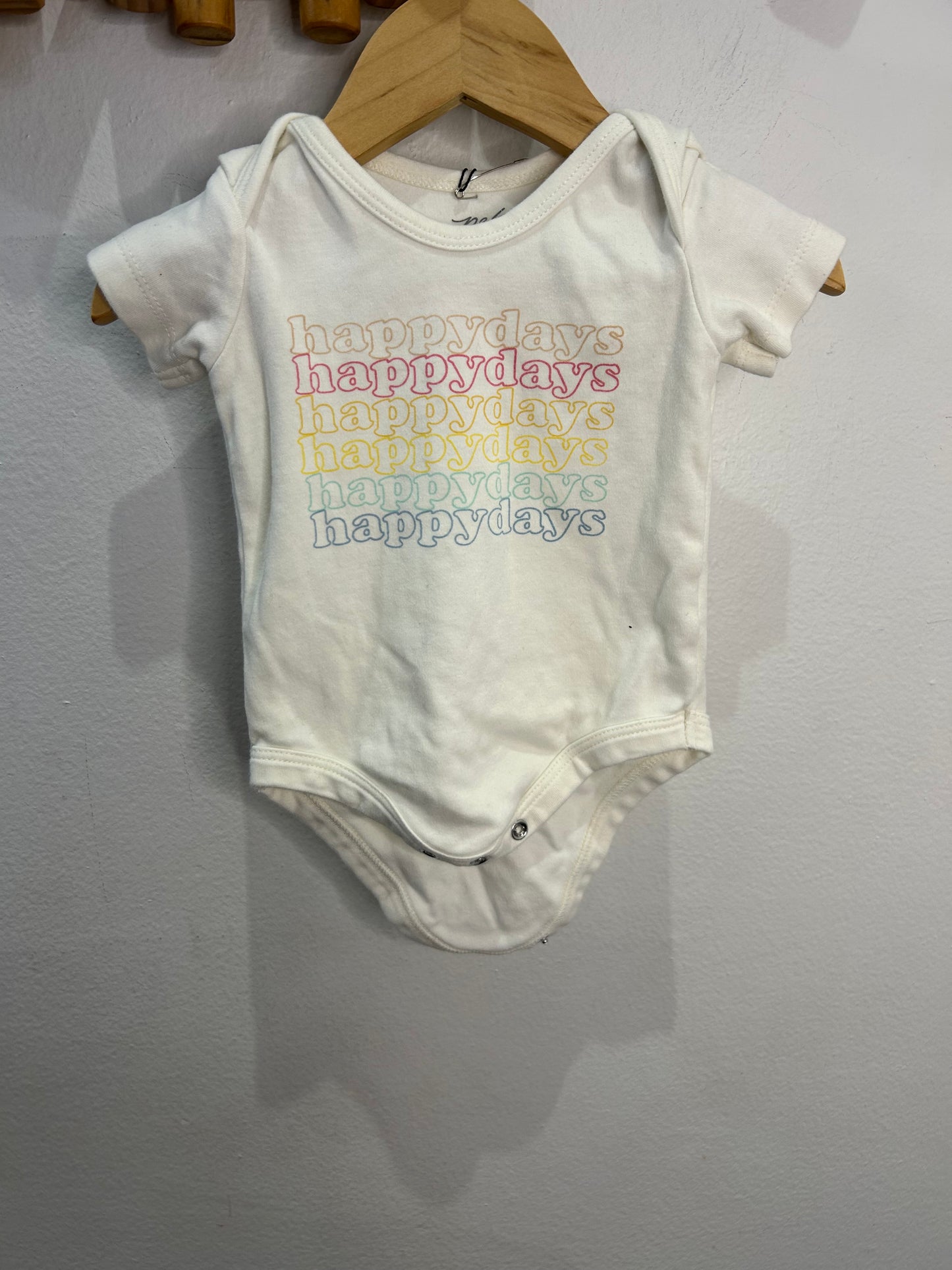 Happy days onesie 3-6m